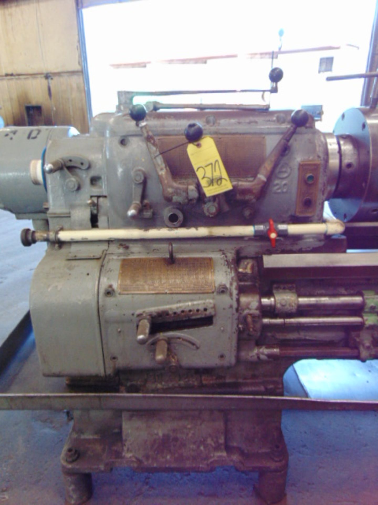 ENGINE LATHE, AXELSON 20” X 120”, 22-1/2” swing, spdl. spds: 9.5-961 RPM, 2-1/4” spdl. hole, taper - Image 3 of 12
