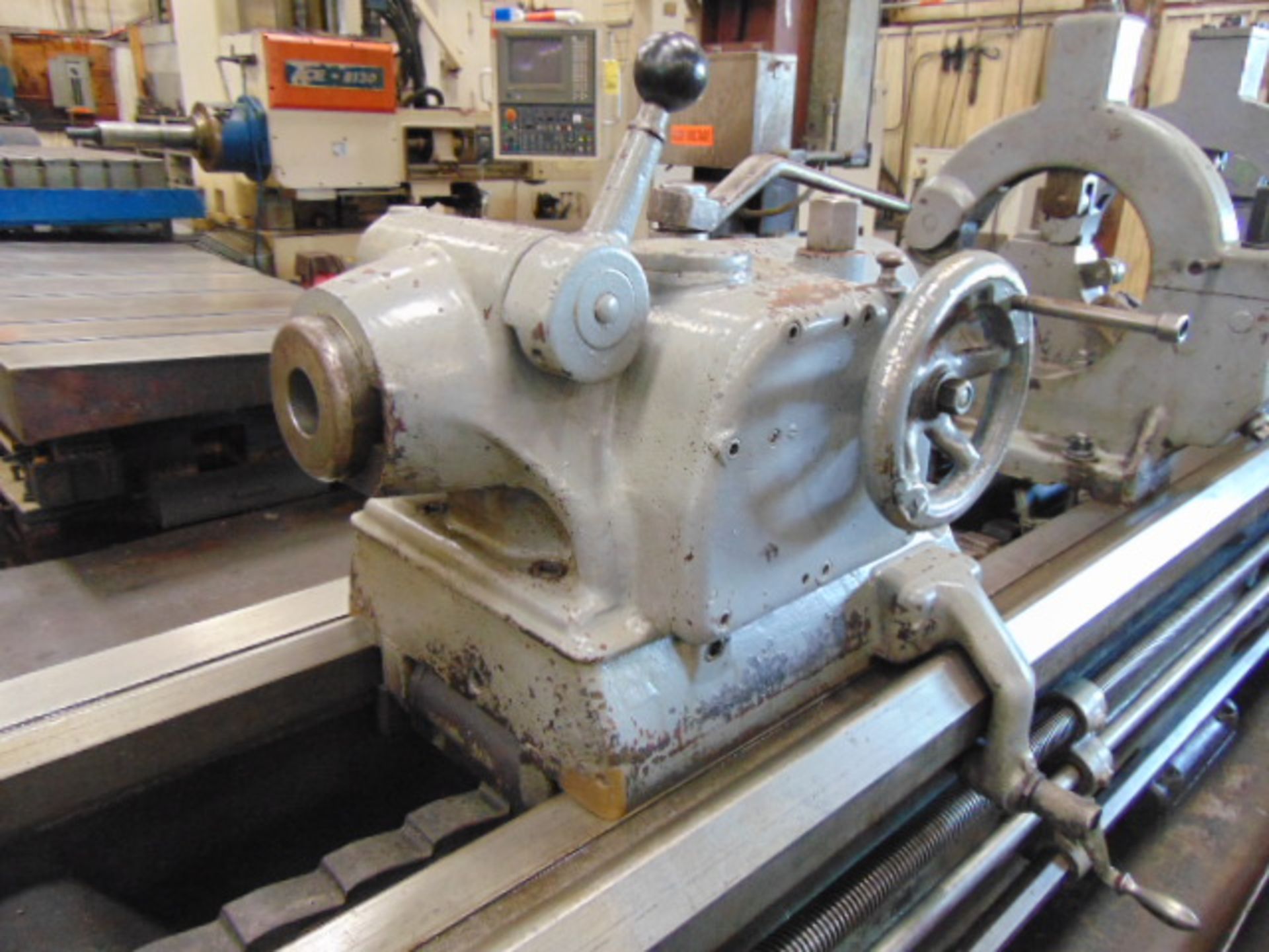 ENGINE LATHE, AXELSON 20” X 307”, 23-5/8” max. swing, spdl. spds: 9.5-961 RPM, taper attach., (5) - Image 8 of 13