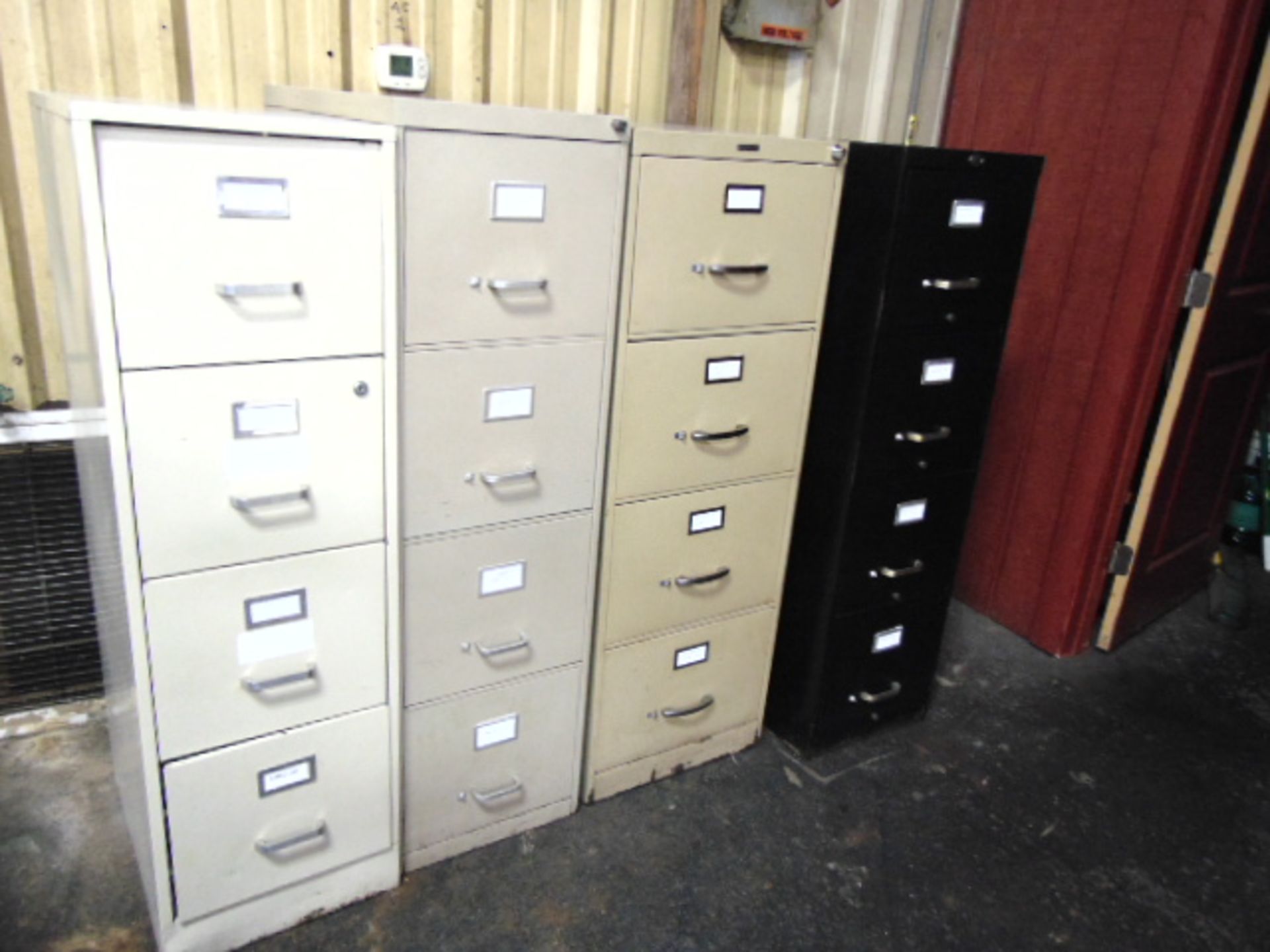 LOT OF FILE CABINETS (12), 4-drawer, assorted - Image 3 of 3