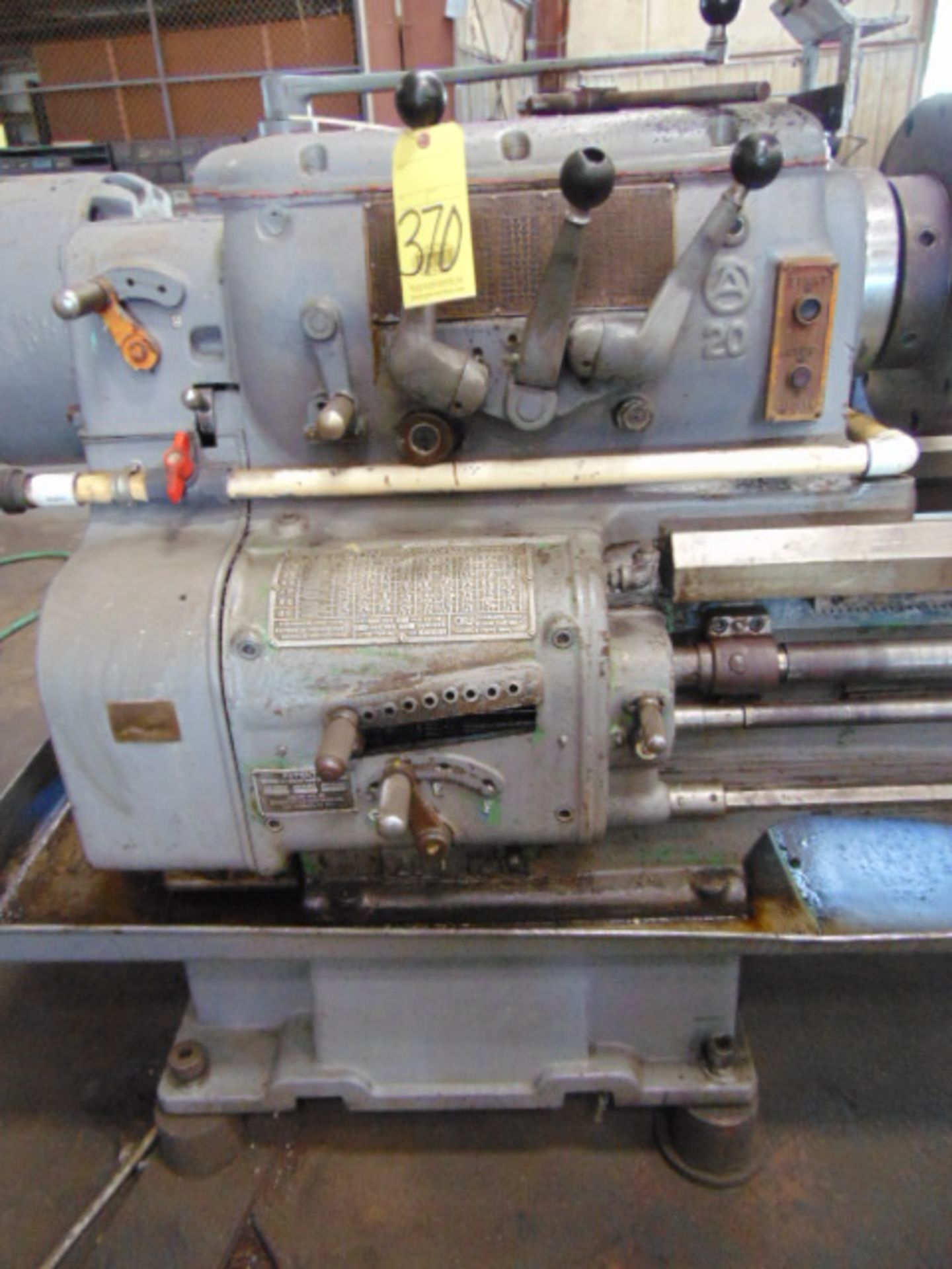 ENGINE LATHE, AXELSON SIZE 2516, 25” max. swing, 120” centers, spdl. spds: 9.5-961 RPM, 2-1/2” spdl. - Image 2 of 10