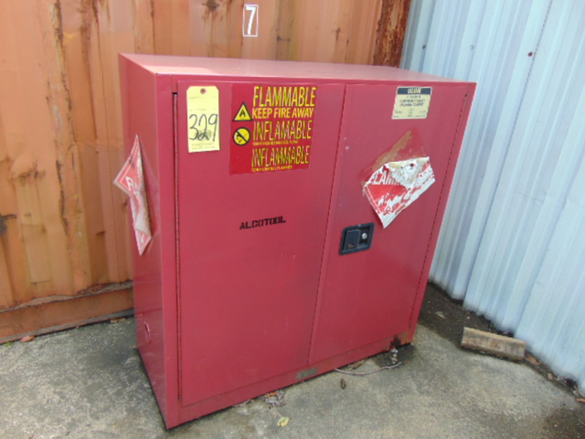 FLAMMABLE STORAGE CABINET, ULINE, 30 gal. cap.