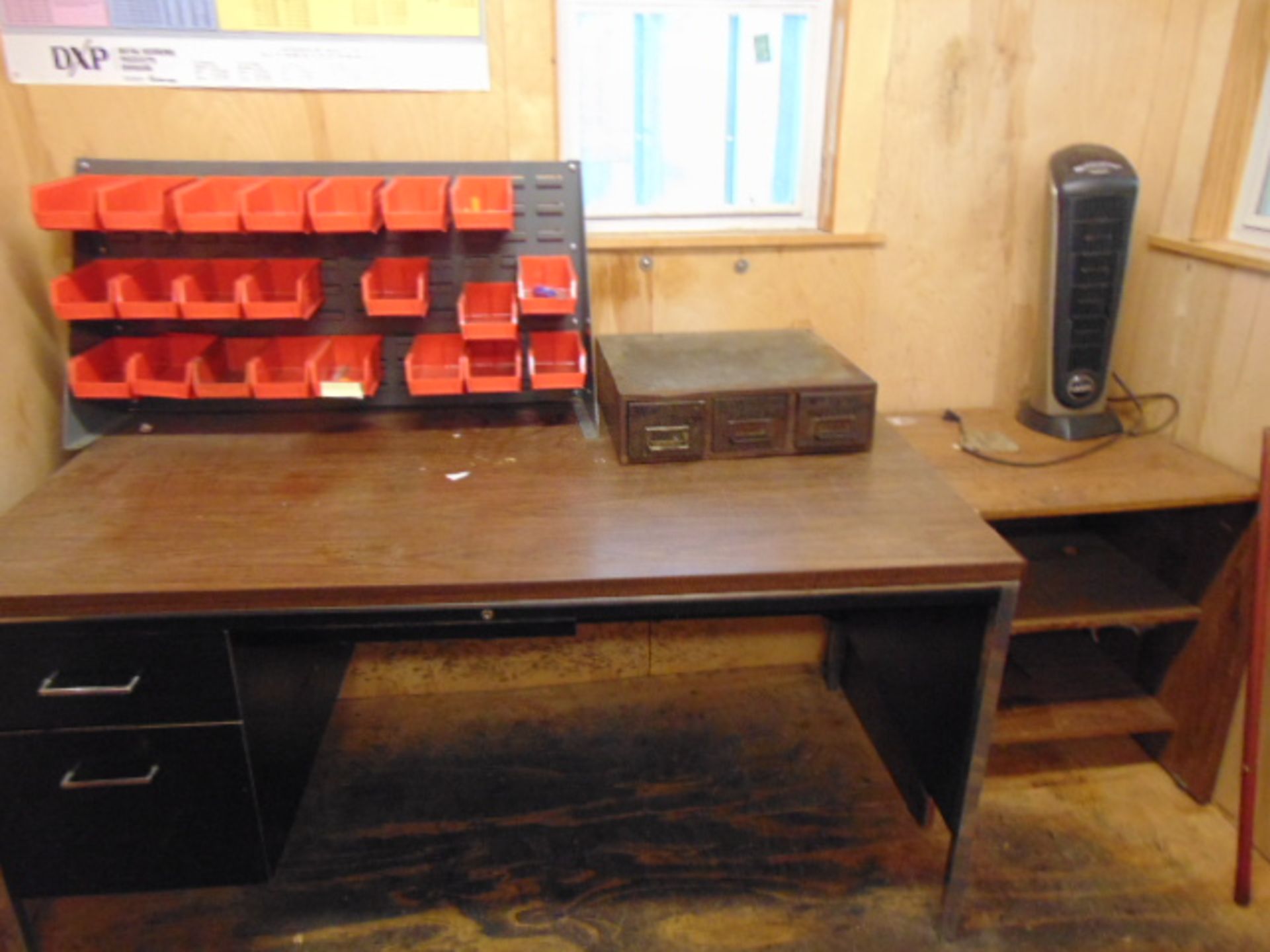LOT CONSISTING OF: (2) desks, (2) book cases & printers, assorted - Image 2 of 3