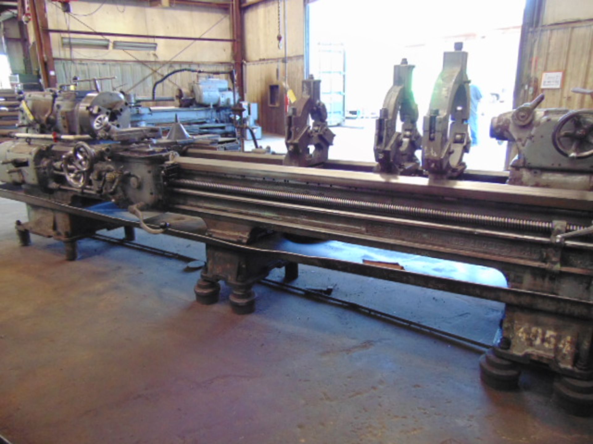 ENGINE LATHE, AXELSON 20” X 120”, 22-1/2” swing, spdl. spds: 9.5-961 RPM, 2-1/4” spdl. hole, taper - Image 2 of 12