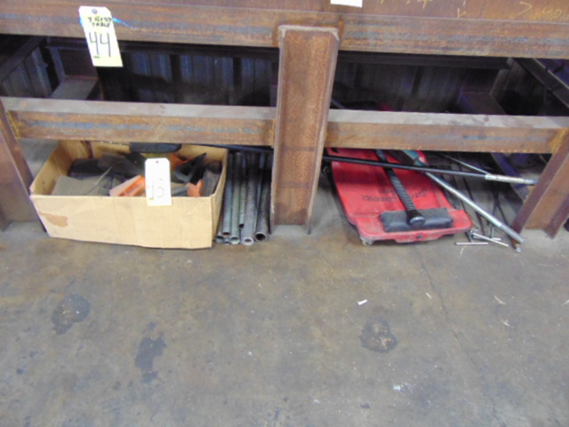 LOT OF HAND TOOLS & MISC., assorted (under six benches)