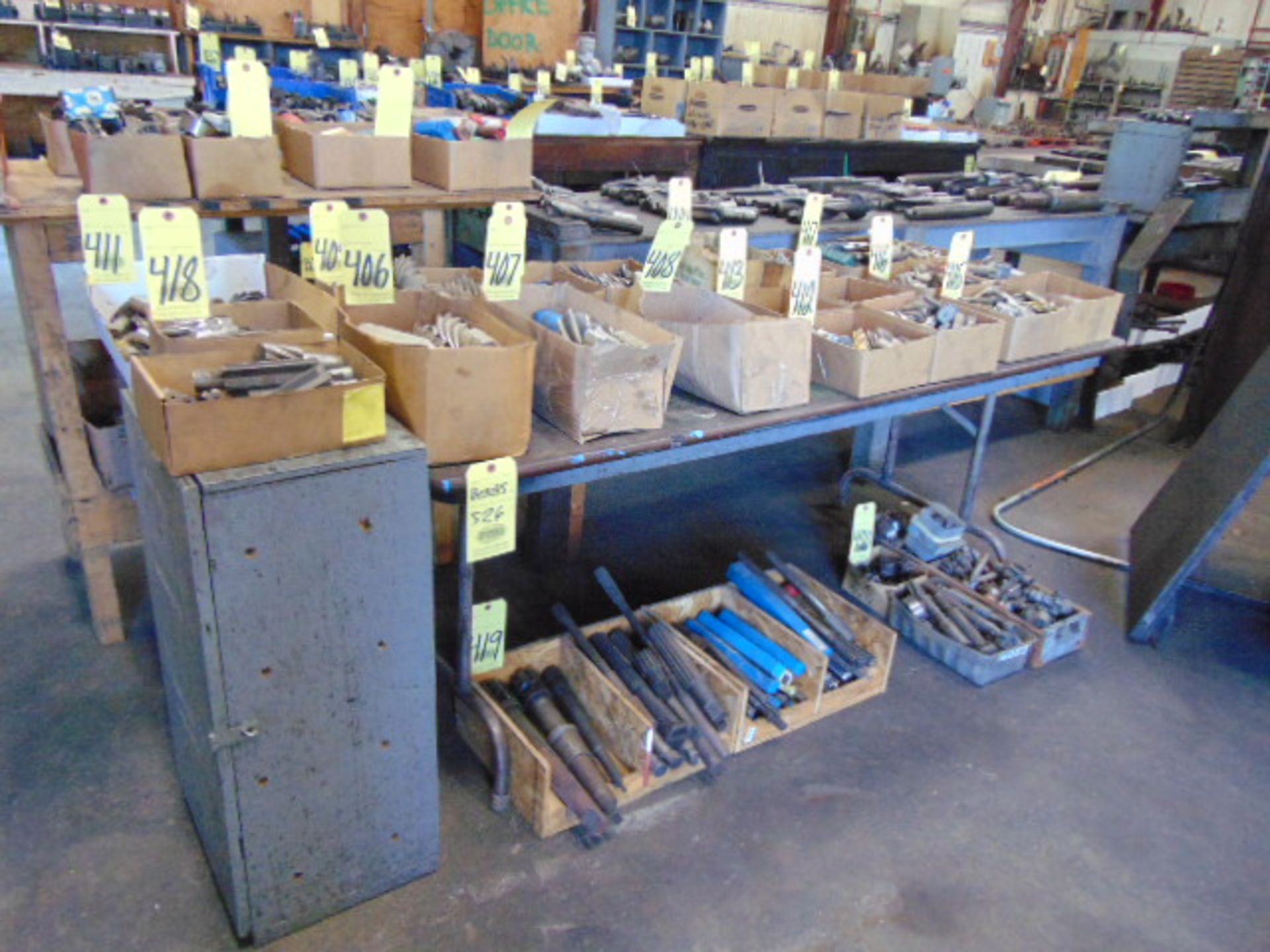 LOT OF WORK BENCHES (4), assorted ((Note: cannot be removed until empty) - Image 2 of 2