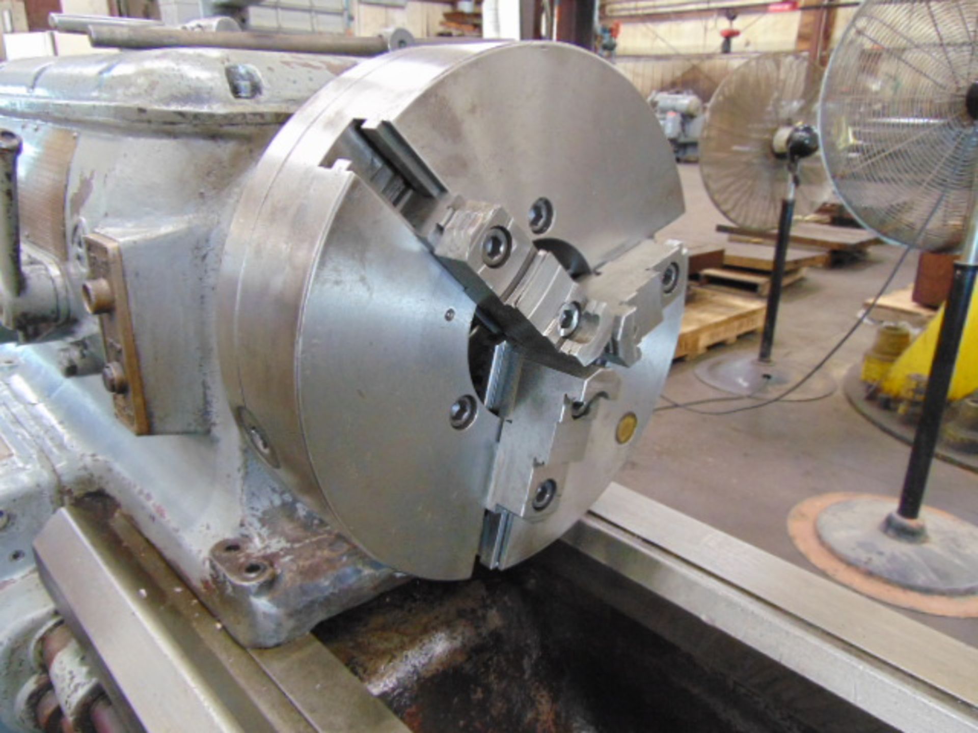 ENGINE LATHE, AXELSON 20” X 307”, 23-5/8” max. swing, spdl. spds: 9.5-961 RPM, taper attach., (5) - Image 6 of 13