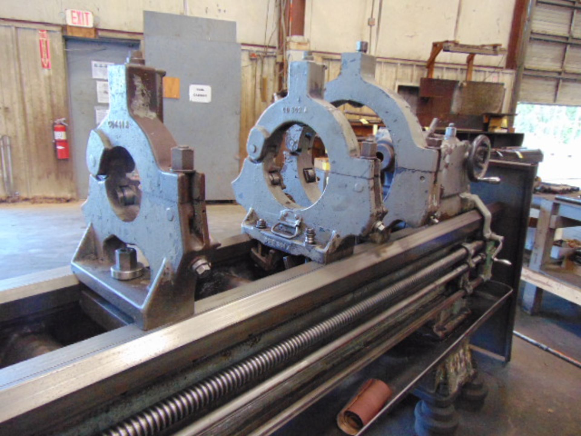 ENGINE LATHE, AXELSON 20” X 120”, 22-1/2” swing, spdl. spds: 9.5-961 RPM, 2-1/4” spdl. hole, taper - Image 8 of 12