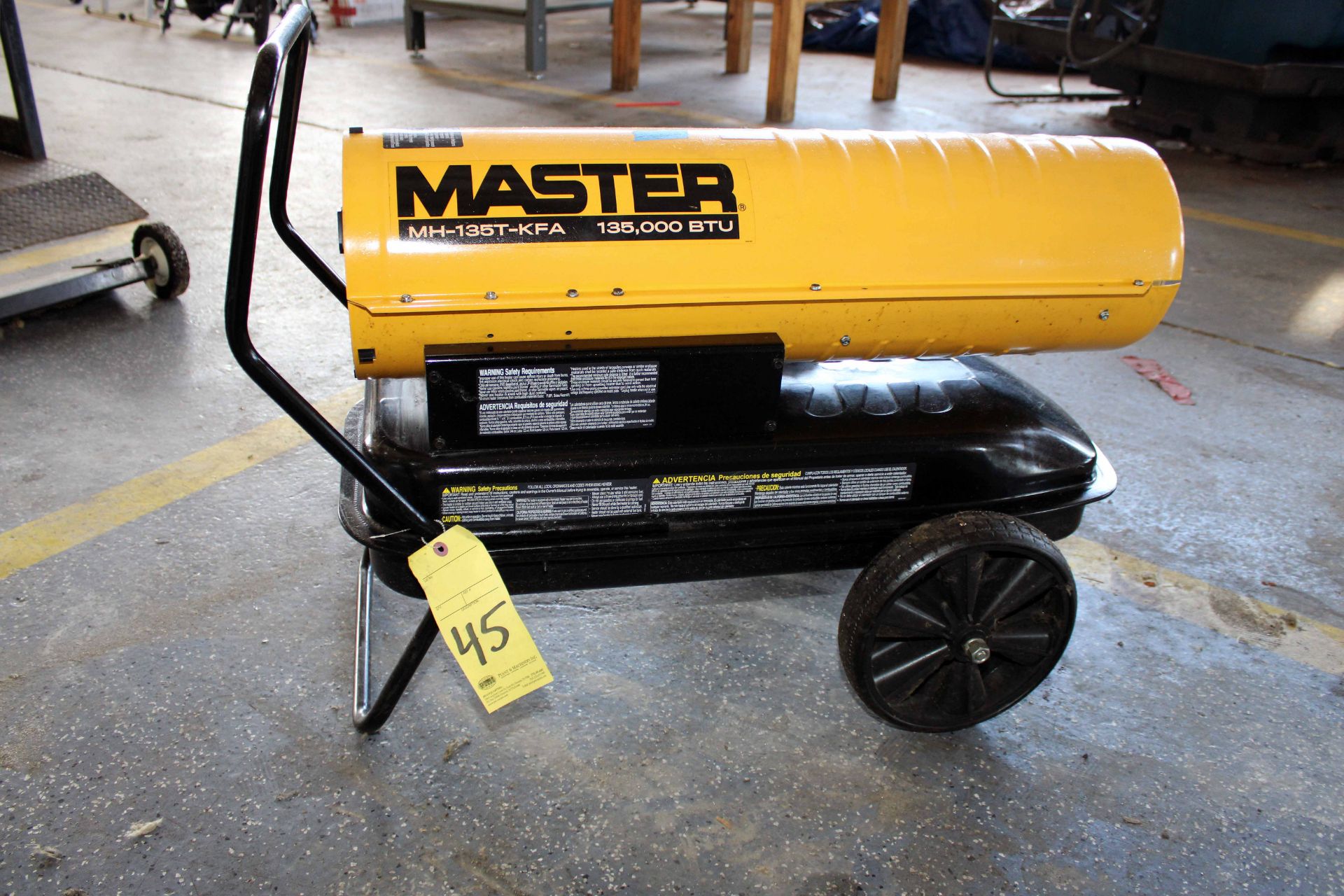 KEROSENE HEATER, MASTER MDL. MH-135T-KFA, 150,000 BTU