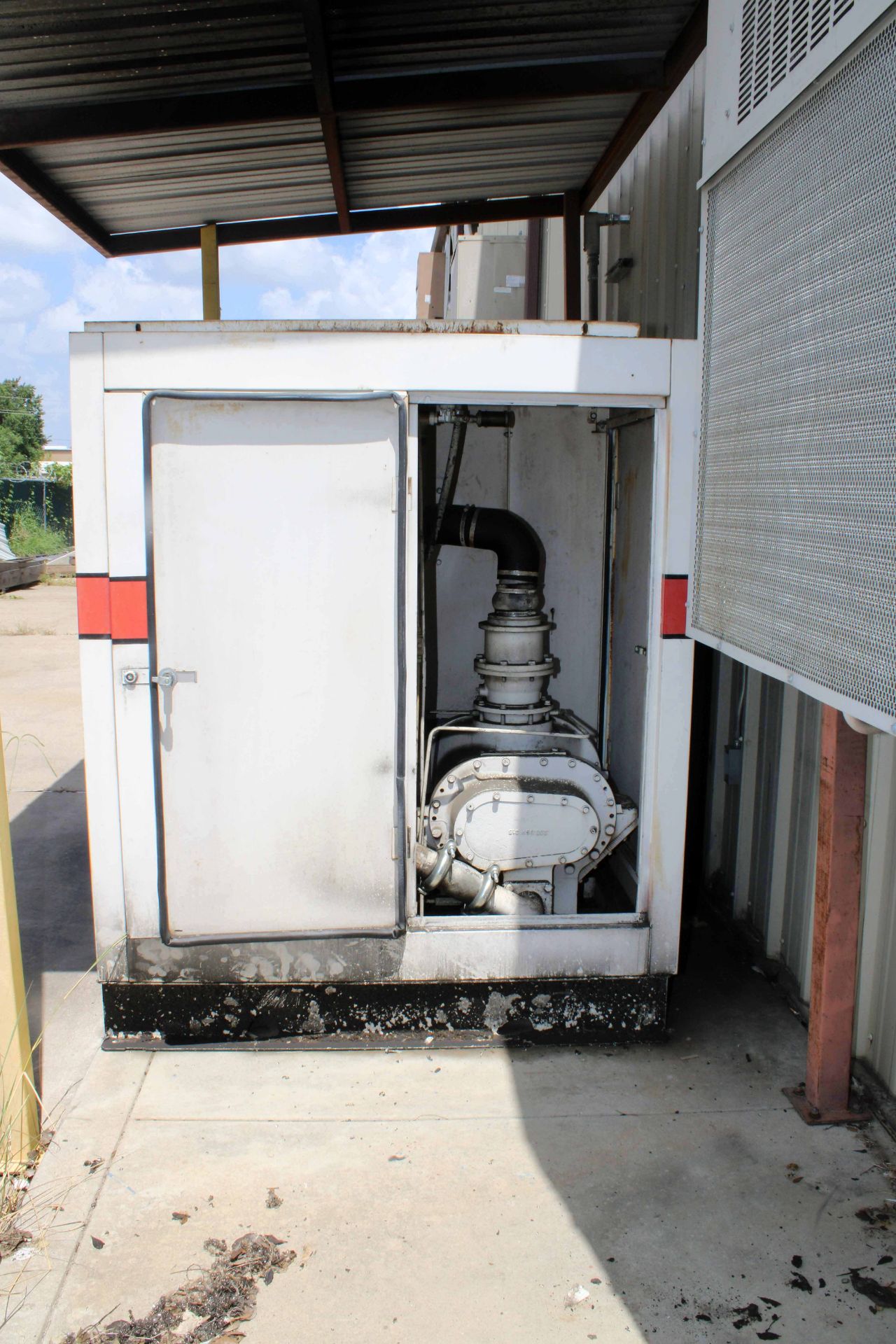 ROTARY SCREW AIR COMPRESSOR, GARDNER DENVER ELECTRA SAVER II MDL. ECPQMC, 100 HP motor, skid mtd., - Image 3 of 3