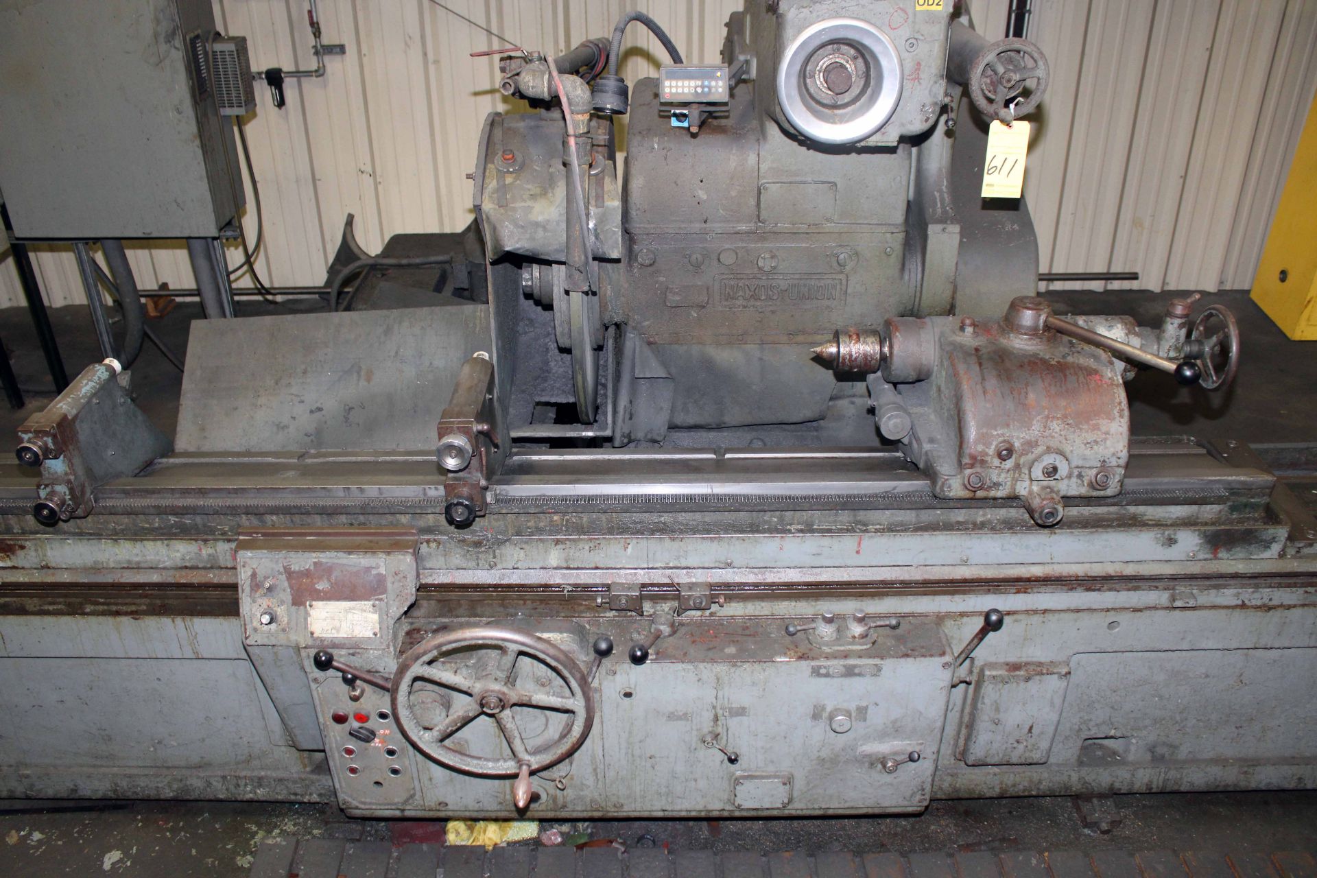GRINDER, NAXOS UNION MDL. RT50/3000, 22" swing, 120" dist. btn. centers, 36" wheel, assorted 2 pt. - Image 3 of 8
