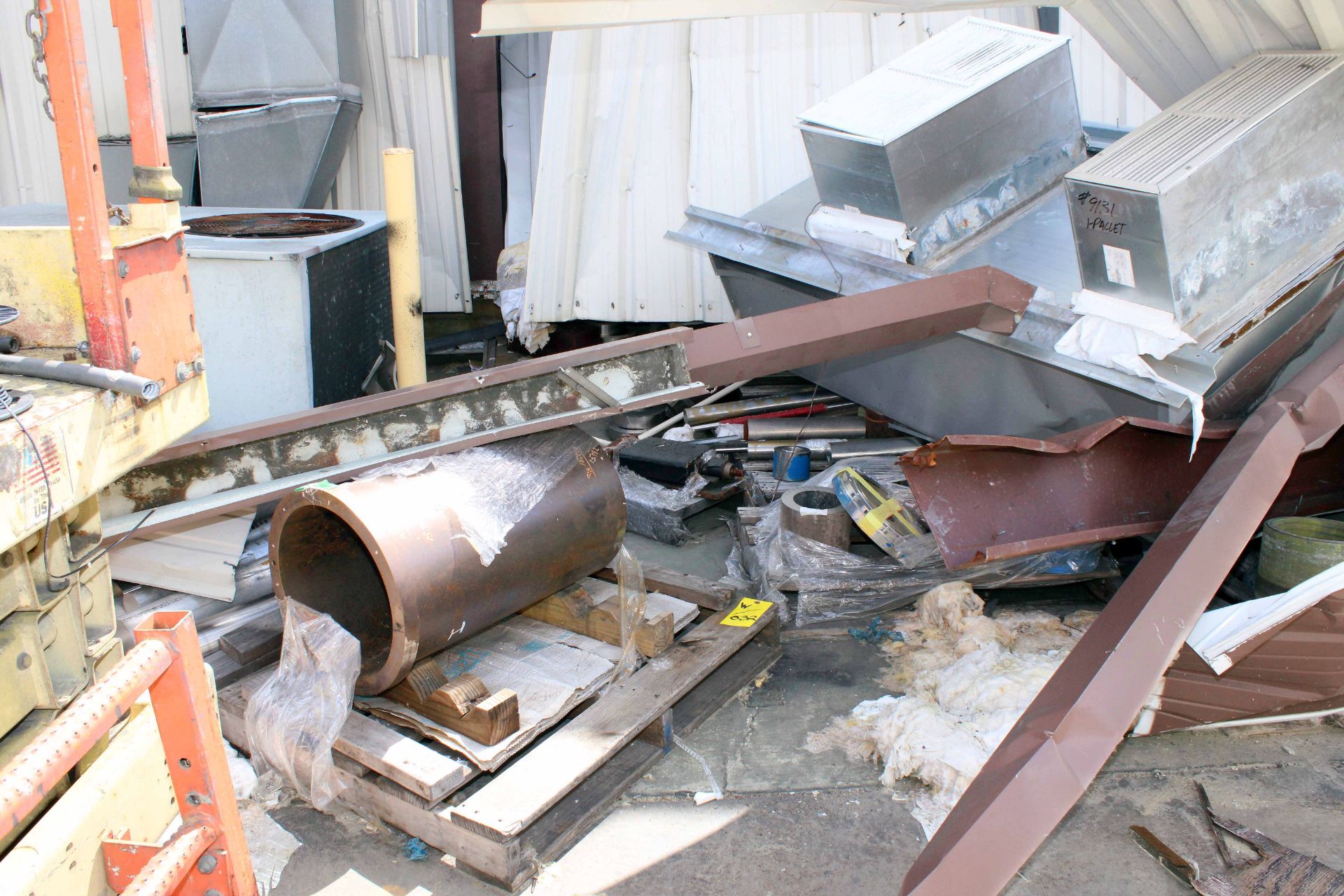LOT OF PROCESS MATERIAL (located outside along west wall of manual machine shop) - Image 3 of 4