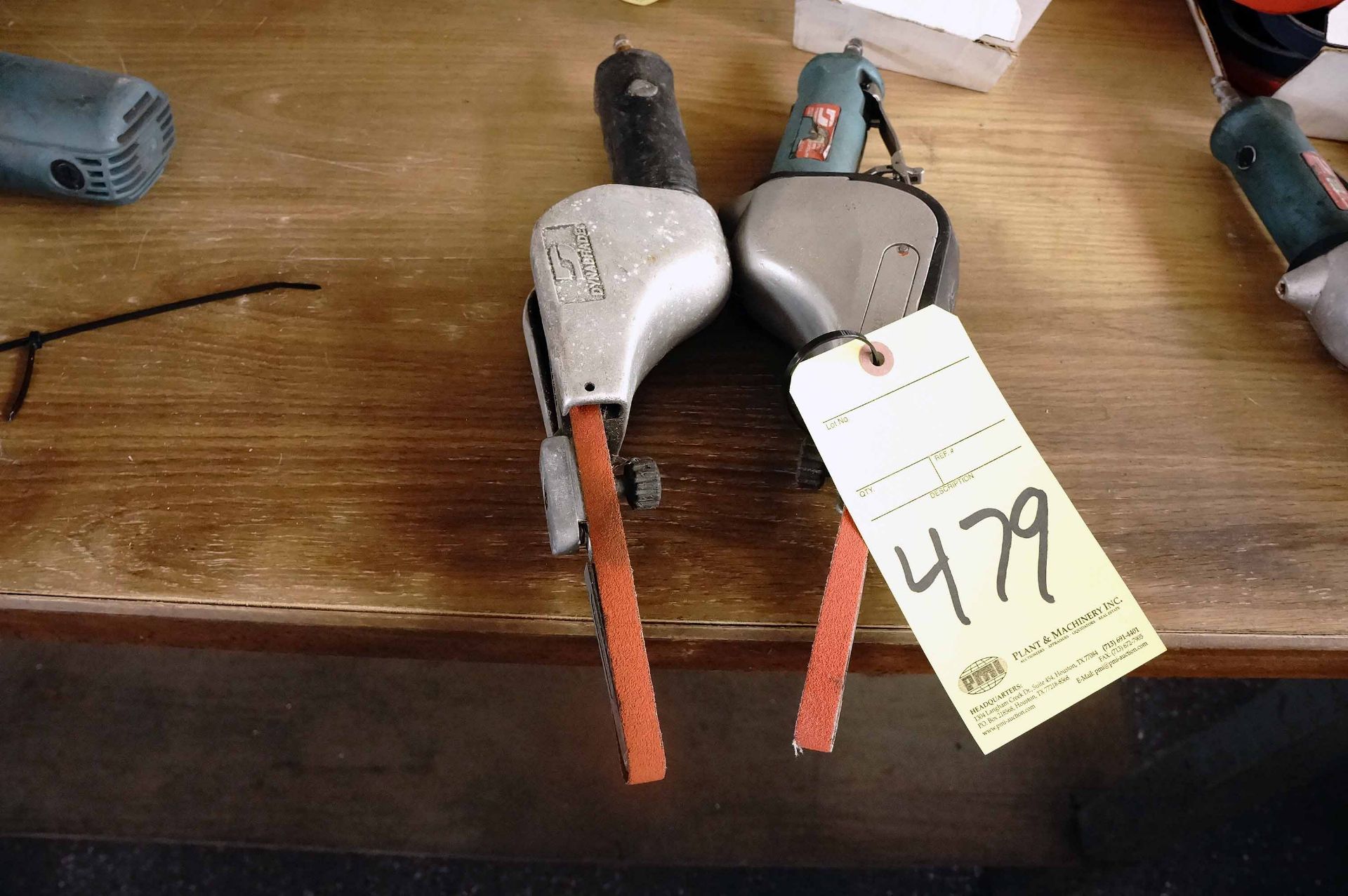 LOT CONSISTING OF: (2) dynafiles w/abrasive belts