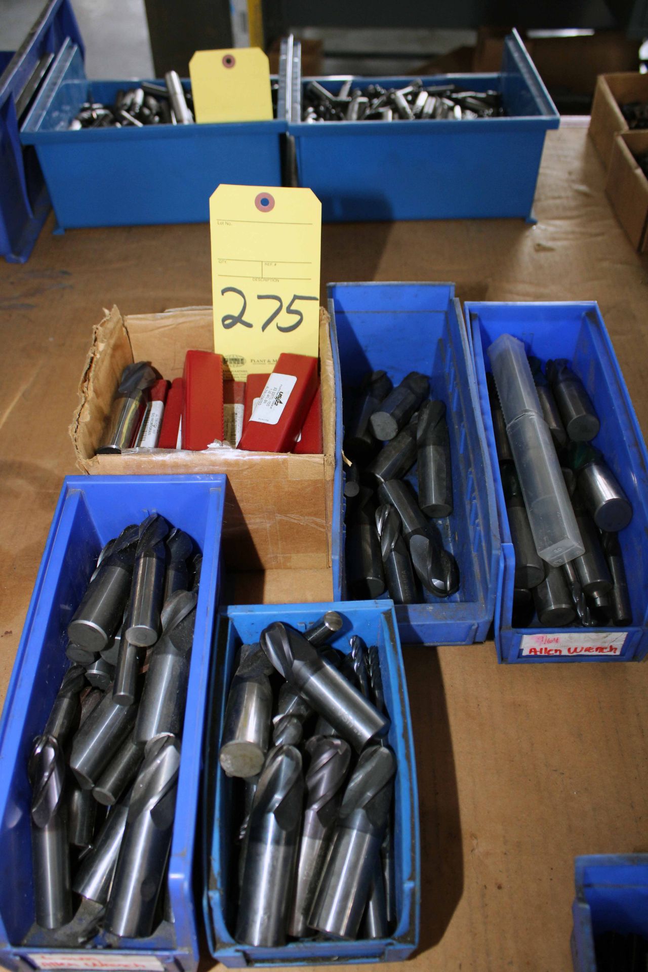 LOT OF BULLNOSE END MILLS (large qty.)