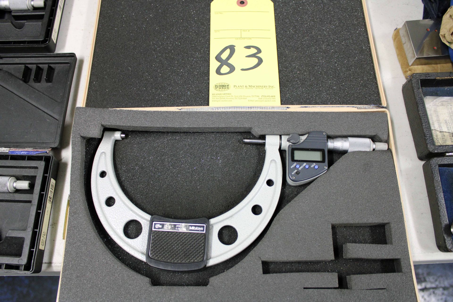 O.D. DIGITAL MICROMETER, MITUTOYO, 5" to 6"