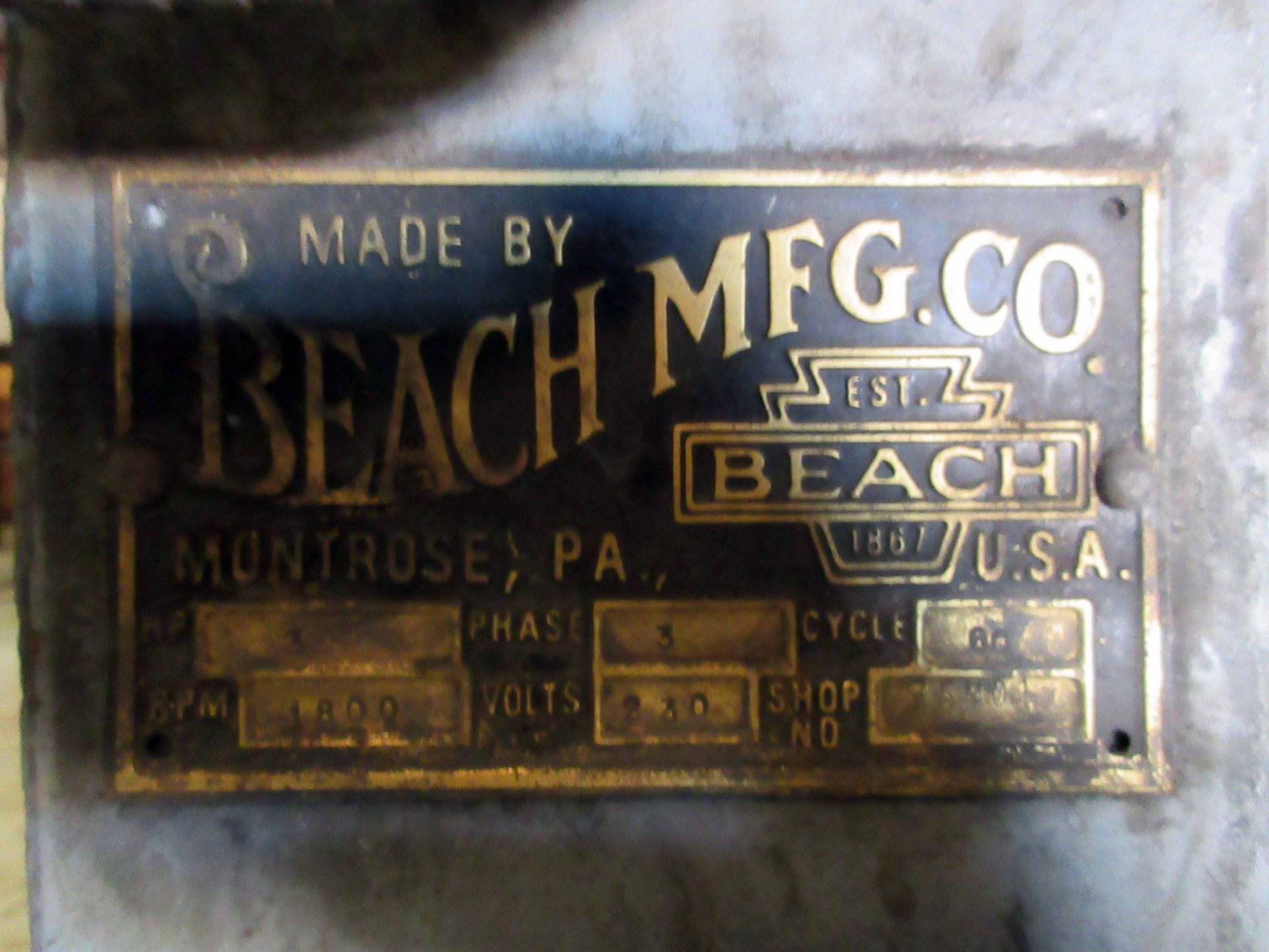 SANDER, BEACH MFG. CO. (Note: Located at the Hempstead Storage Facility, 10614 Hempstead Road D, - Image 3 of 3