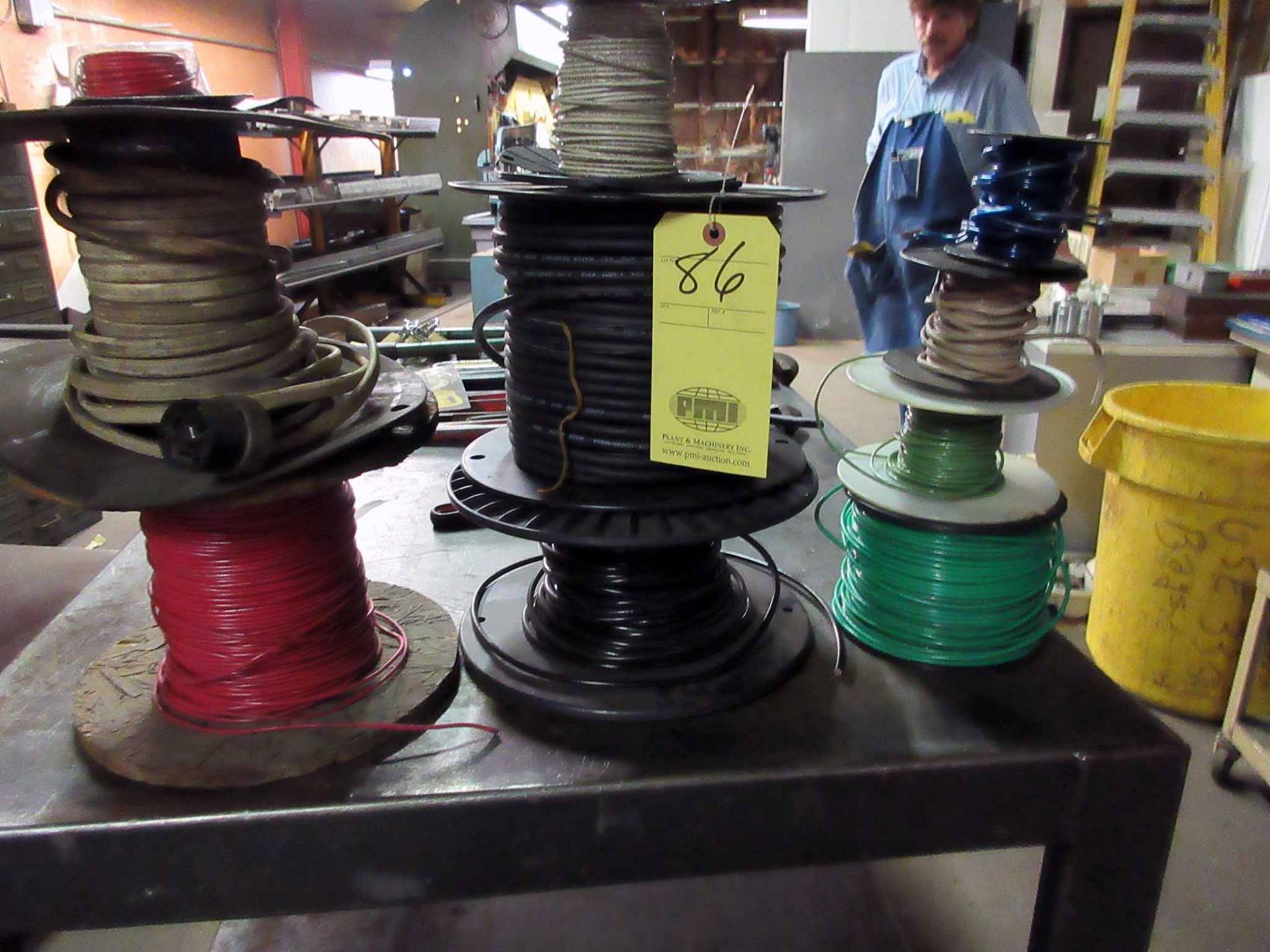 LOT OF ELECTRICAL WIRE (on multiple spools)