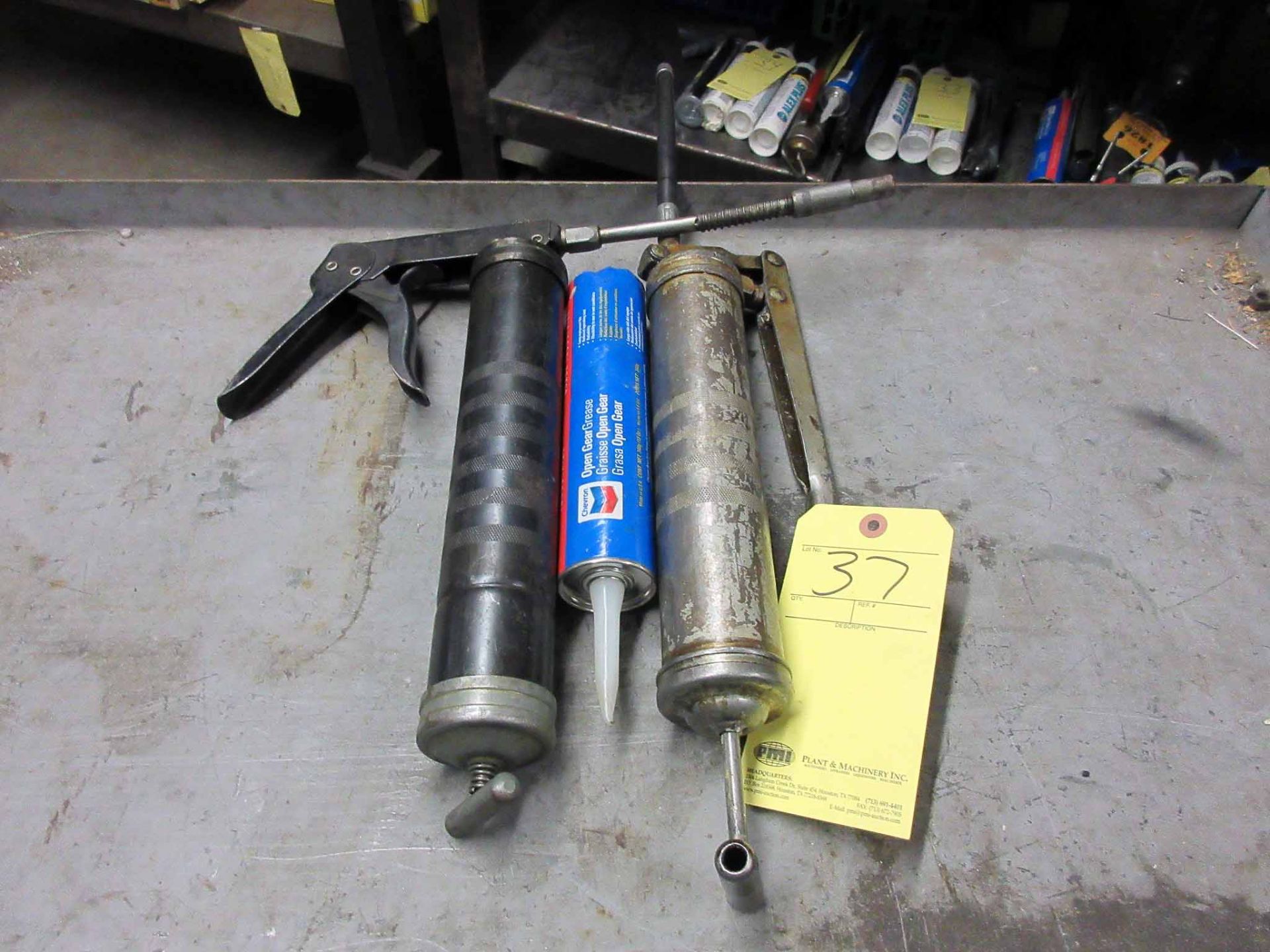 LOT OF GREASE GUNS (2), w/grease