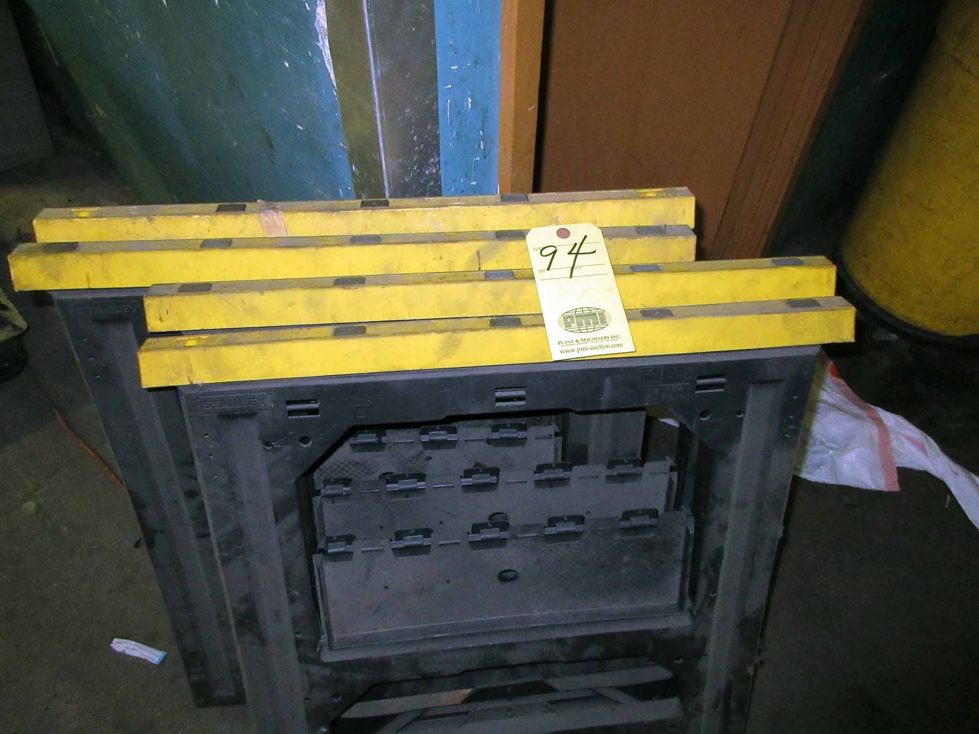 LOT OF PLASTIC SAWHORSES (4)