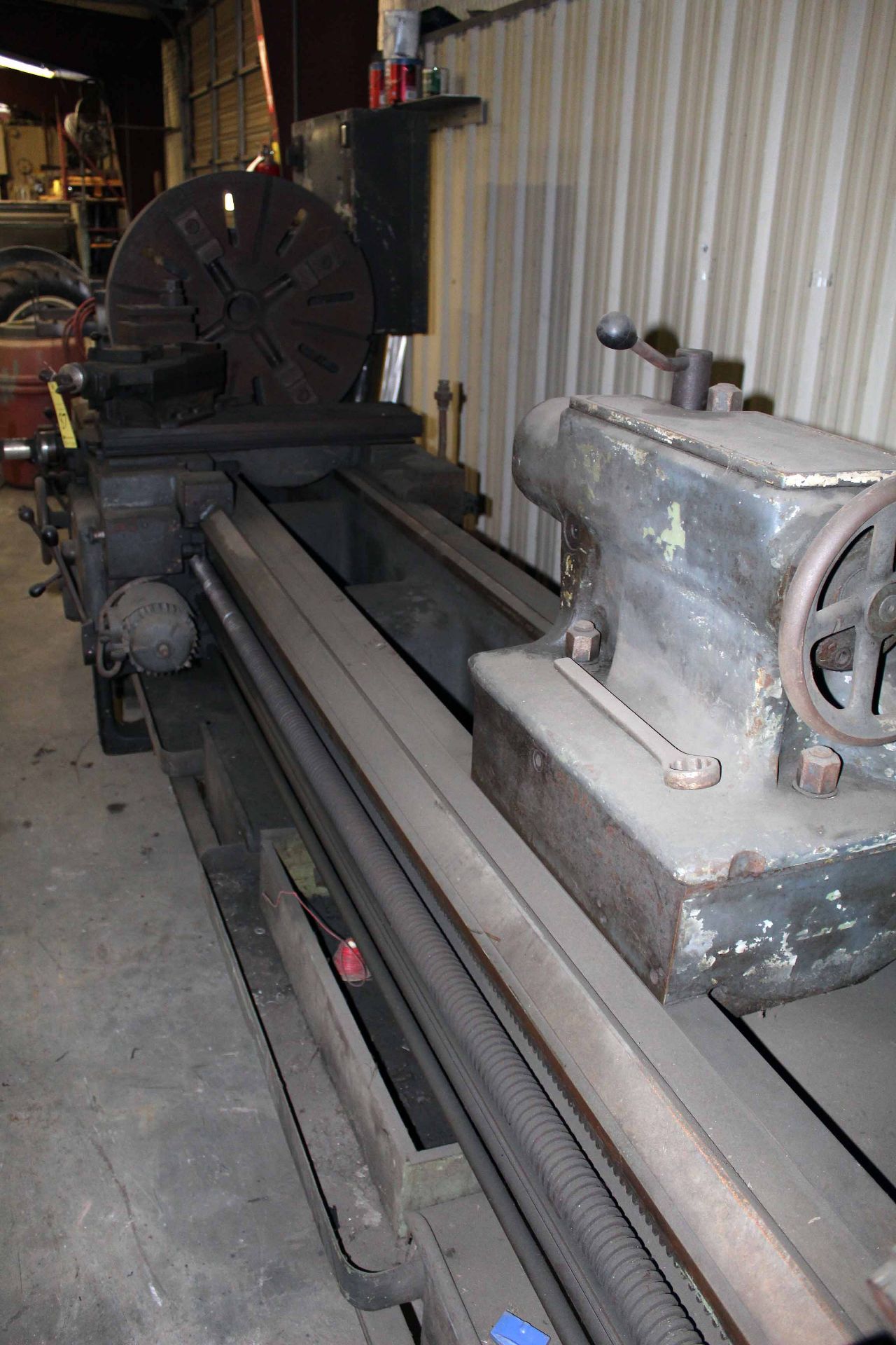 ENGINE LATHE, NILES 32" X 108", 32” dia. 4-jaw chuck, steadyrest, S/N 175000812 - Image 3 of 4