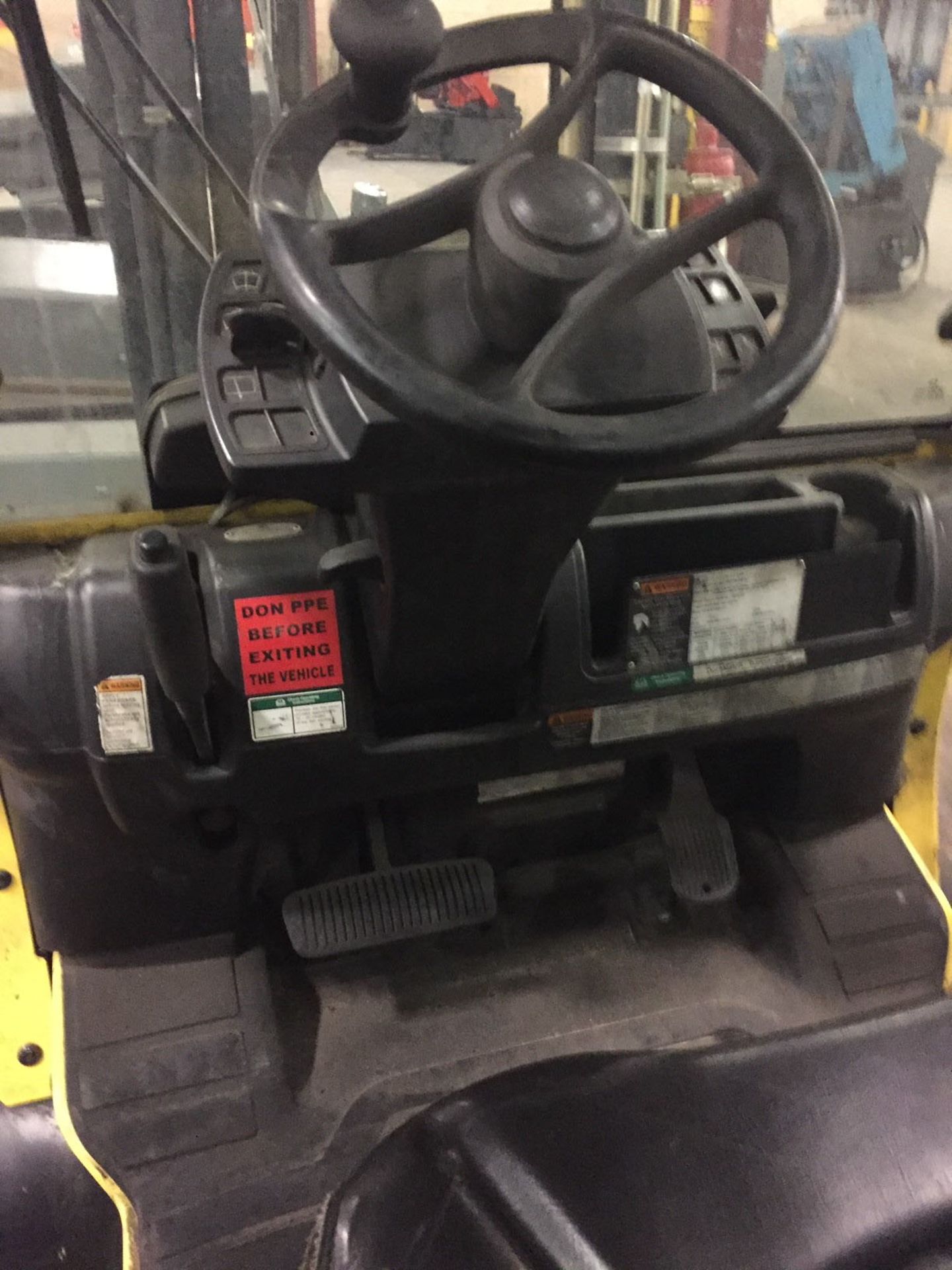 FORKLIFT, HYSTER 6,000 LB. BASE CAP. MDL. H60FT, new 2016, LPG, 122" max. lift ht., 87" view mast, - Image 11 of 13