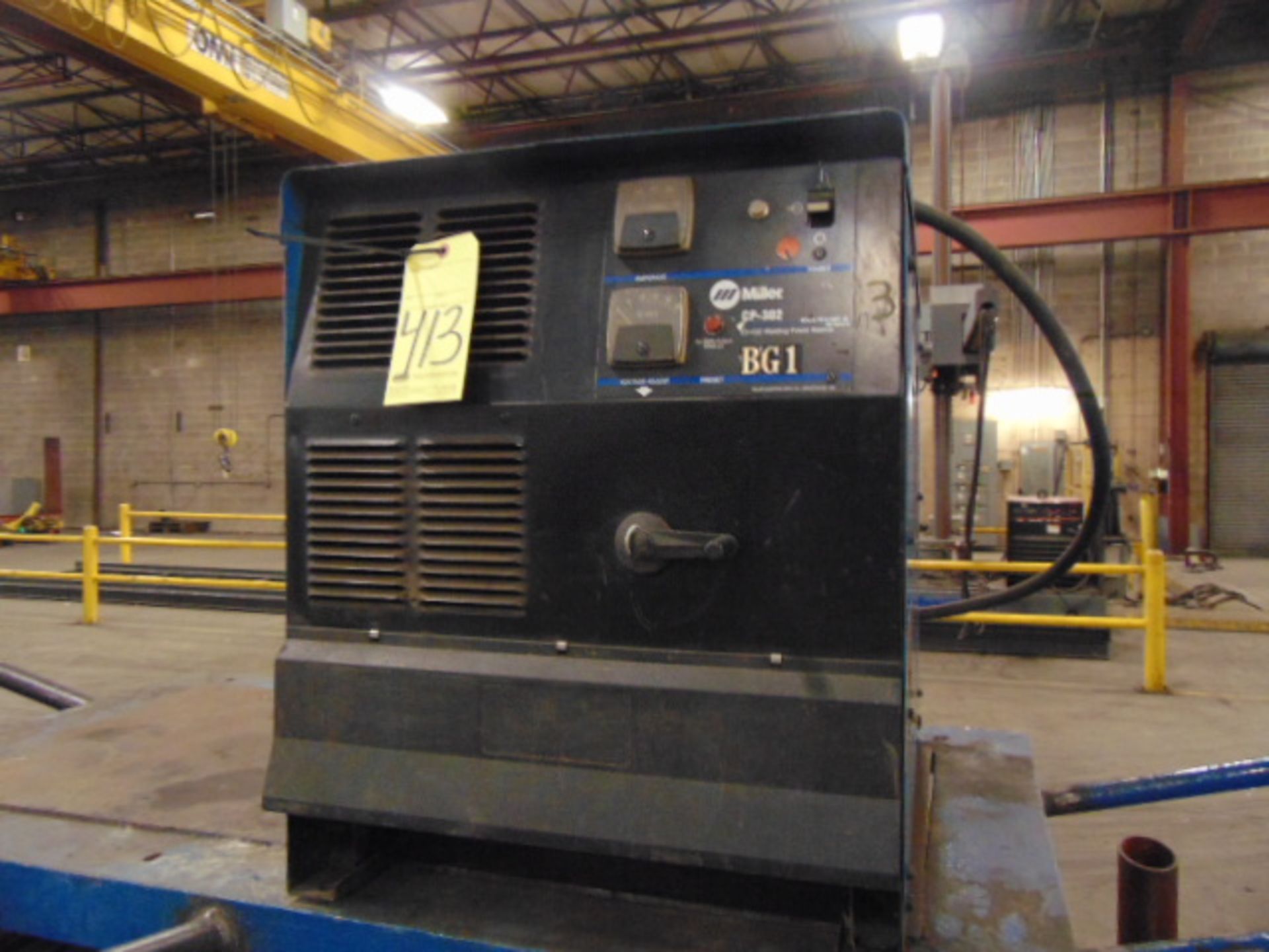 MIG WELDER, MILLER MDL. CP-302, 300 amps @ 32 v., 100% duty cycle, 44 max. OCU, S/N MG390321V