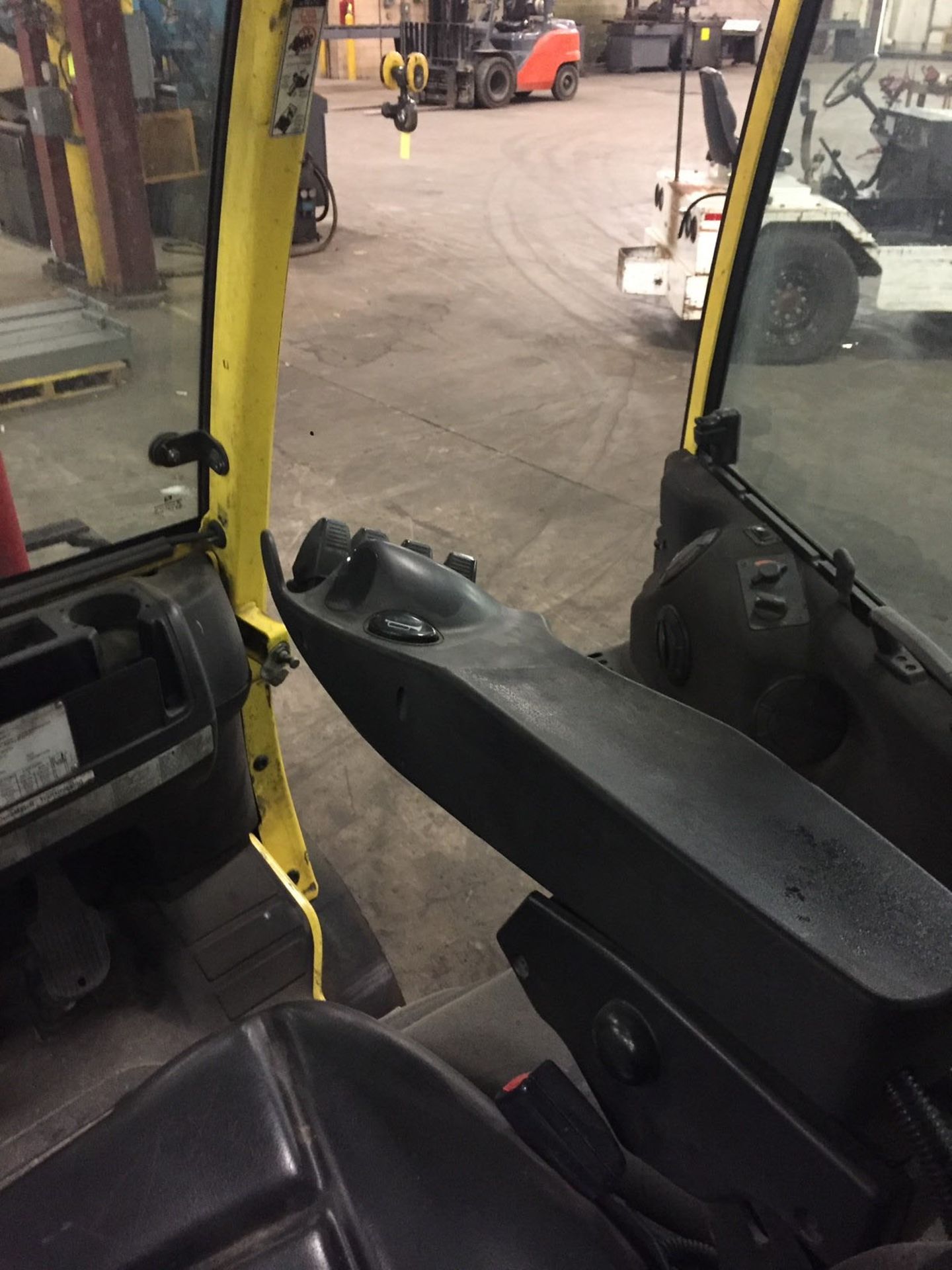 FORKLIFT, HYSTER 6,000 LB. BASE CAP. MDL. H60FT, new 2016, LPG, 122" max. lift ht., 87" view mast, - Image 10 of 13