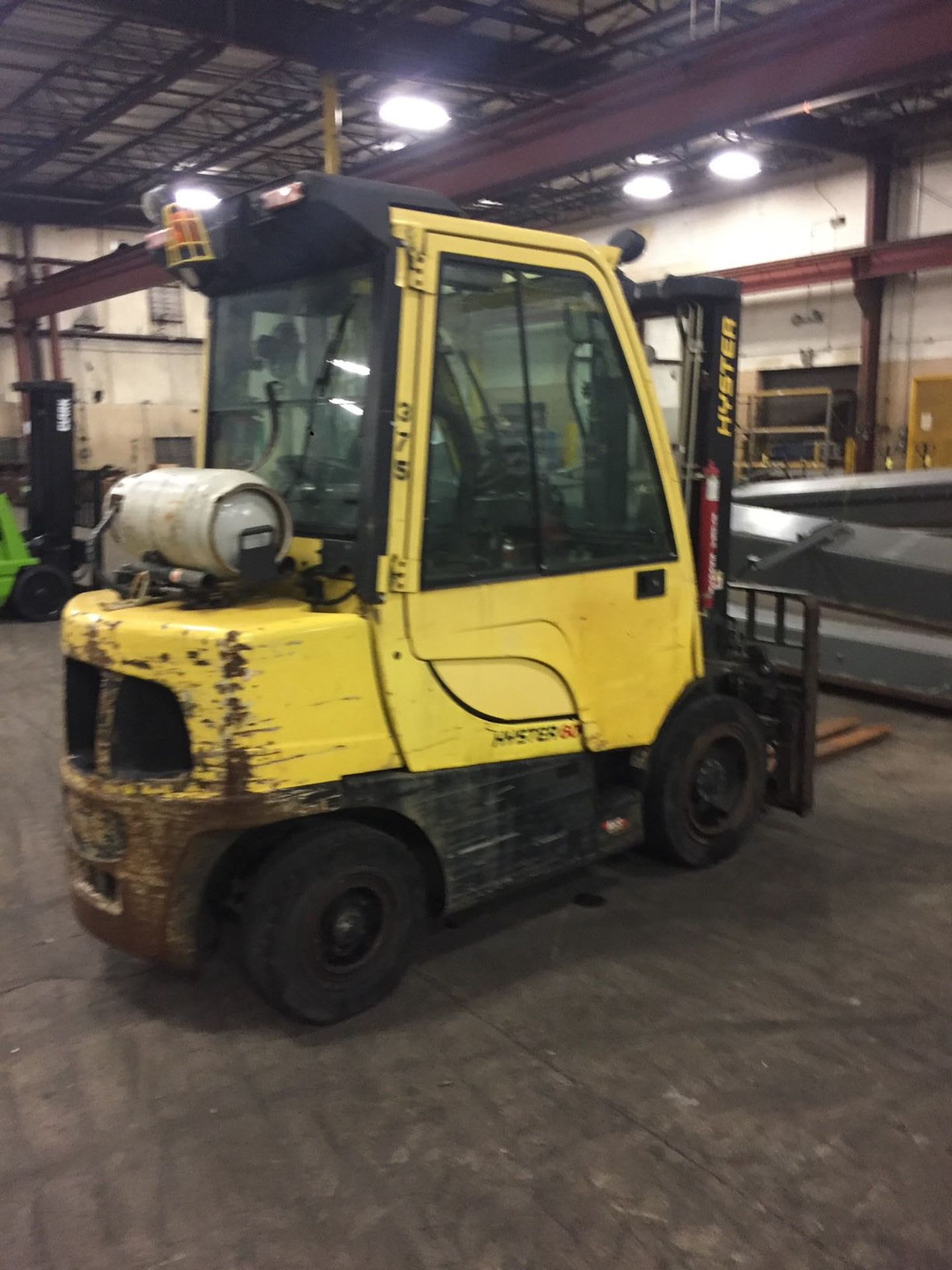 FORKLIFT, HYSTER 6,000 LB. BASE CAP. MDL. H60FT, new 2016, LPG, 122" max. lift ht., 87" view mast, - Image 6 of 13