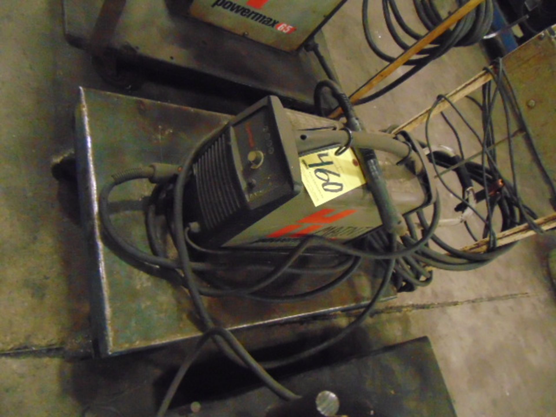 PORTABLE PLASMA CUTTER, HYPERTHERM MDL. POWERMAX 45, w/cart & leads