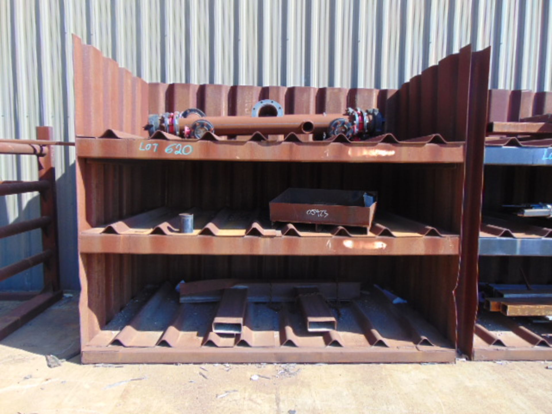 LOT OF STEEL & MISC. (on eight assorted racks), assorted - Image 3 of 9