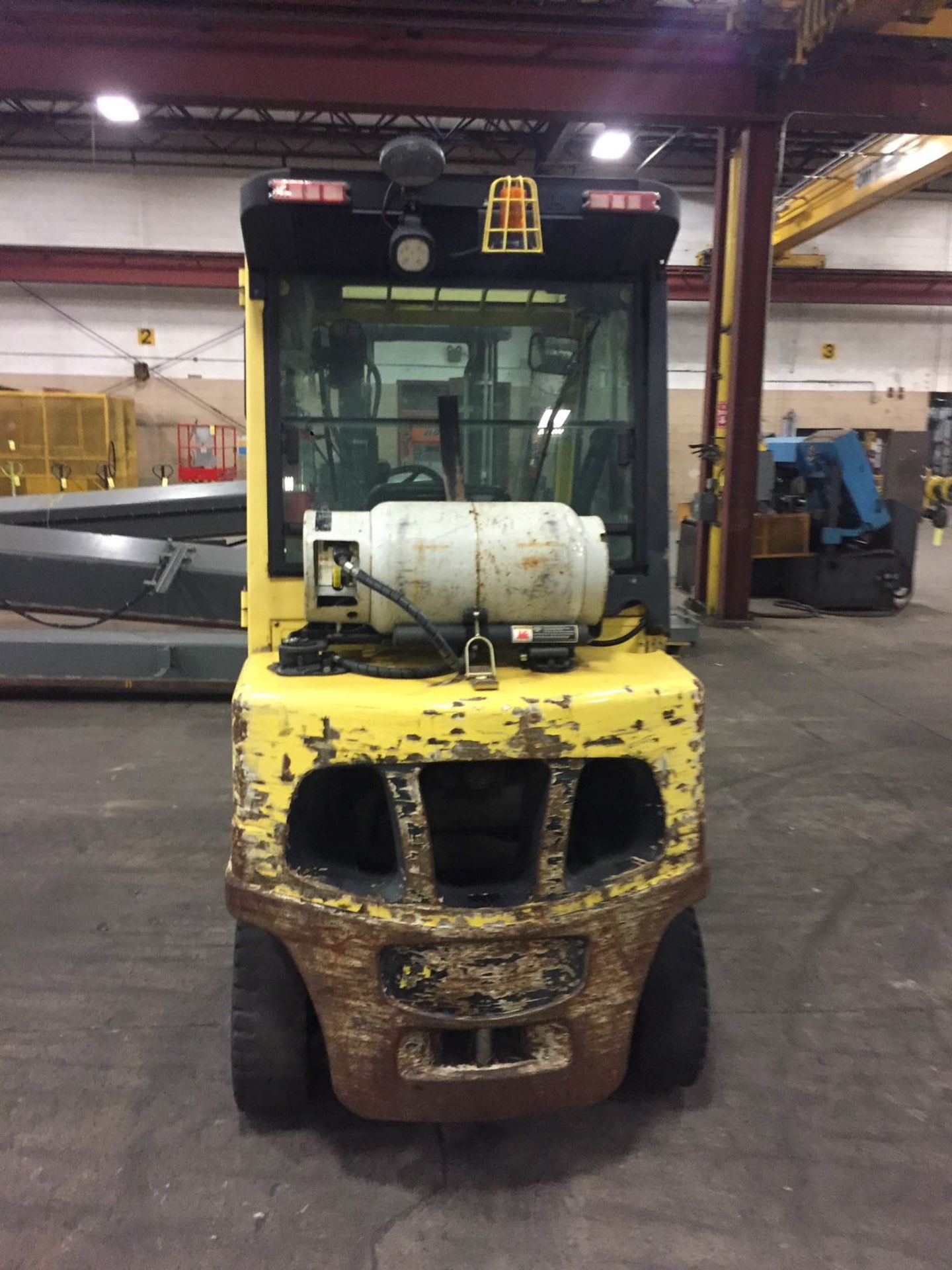 FORKLIFT, HYSTER 6,000 LB. BASE CAP. MDL. H60FT, new 2016, LPG, 122" max. lift ht., 87" view mast, - Image 7 of 13