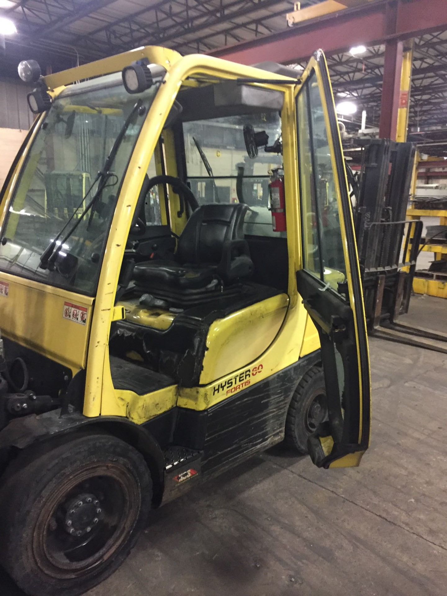 FORKLIFT, HYSTER 6,000 LB. BASE CAP. MDL. H60FT, new 2016, LPG, 122" max. lift ht., 87" view mast, - Image 8 of 13