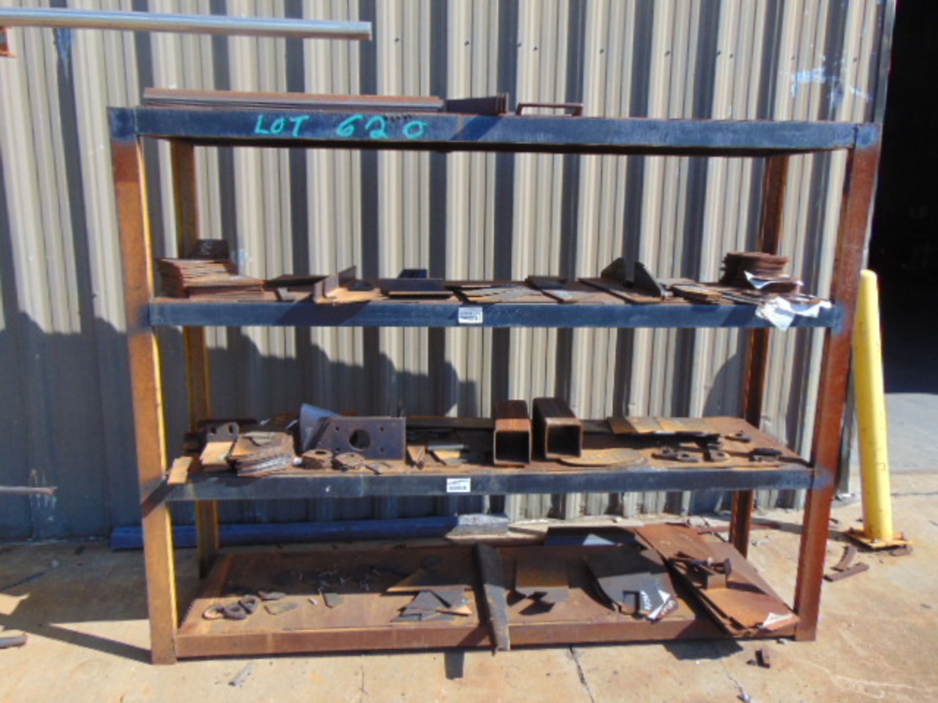 LOT OF STEEL & MISC. (on eight assorted racks), assorted - Image 9 of 9
