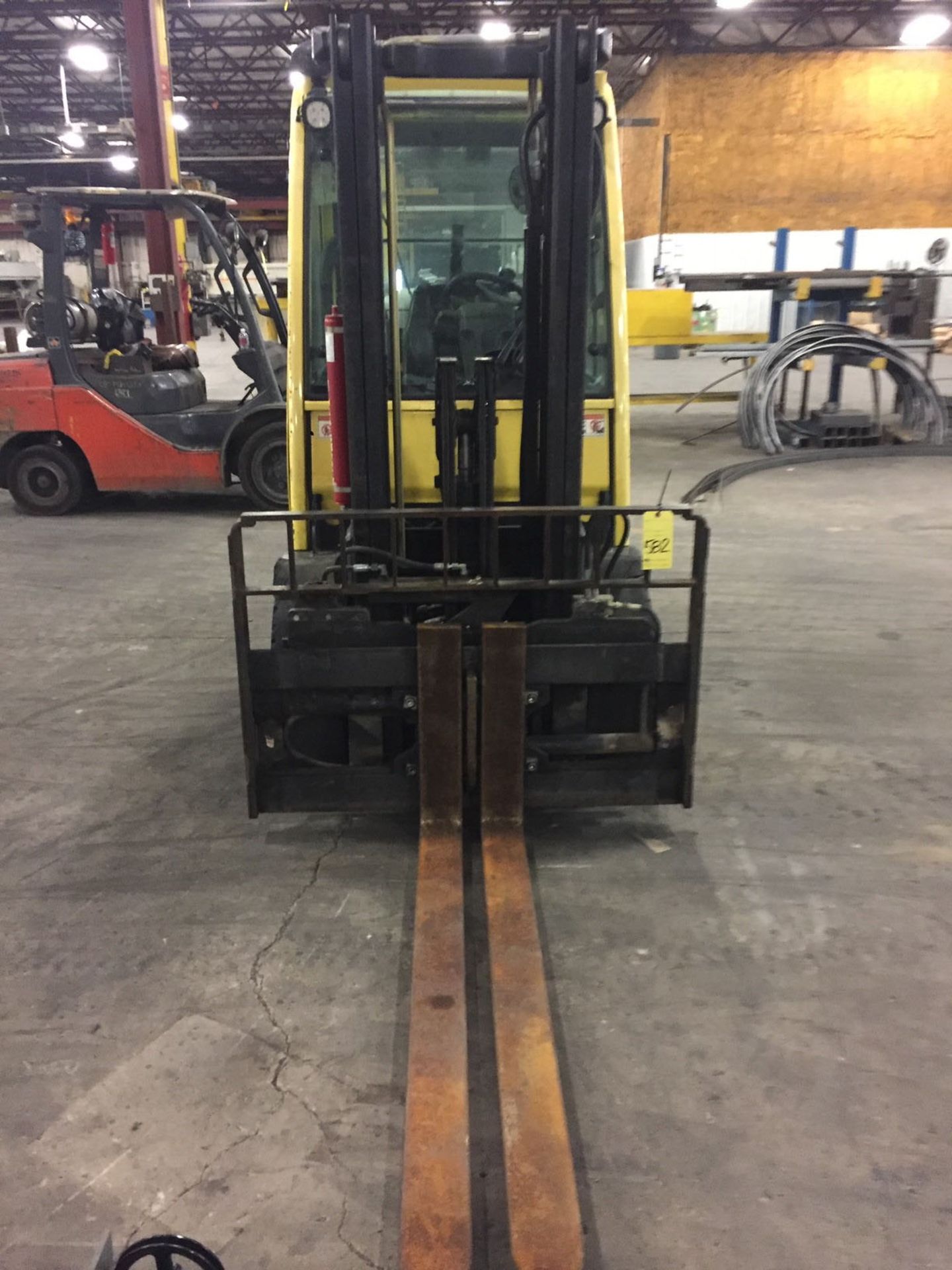 FORKLIFT, HYSTER 6,000 LB. BASE CAP. MDL. H60FT, new 2016, LPG, 122" max. lift ht., 87" view mast, - Image 3 of 13