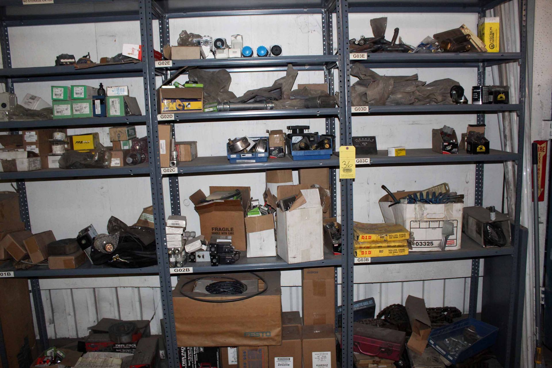 LOT OF SHOP EQUIPMENT, misc. (on three shelves) (Ft. Worth, TX)