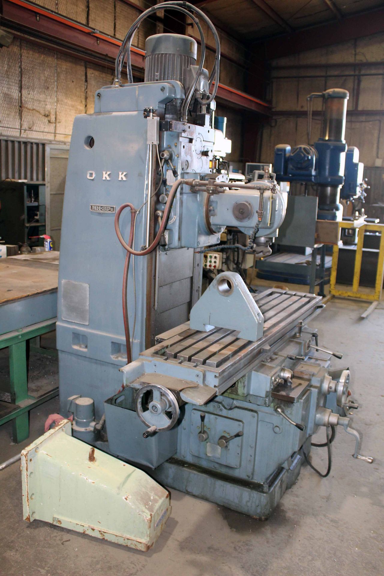 HORIZONTAL BED STYLE MILL, OKK MDL MH-3P, 15” x 65” table size, 1,600 RPM, 10 HP, w/dbl. swivel - Image 3 of 3