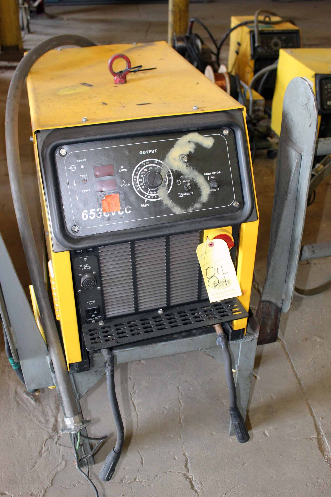 WELDING MACHINE ESAB MDL. 653 CV/CC, w/wire feeder, S/N MP-J546011 (Ft. Worth, TX)