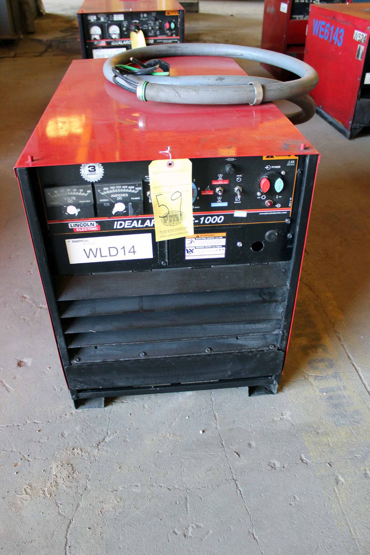 POWER WELDING SUPPLY, LINCOLN MDL. DC1000, new 2012, 1,000 amps @ 44 v., S/N U1120700220 (Ft. Worth,