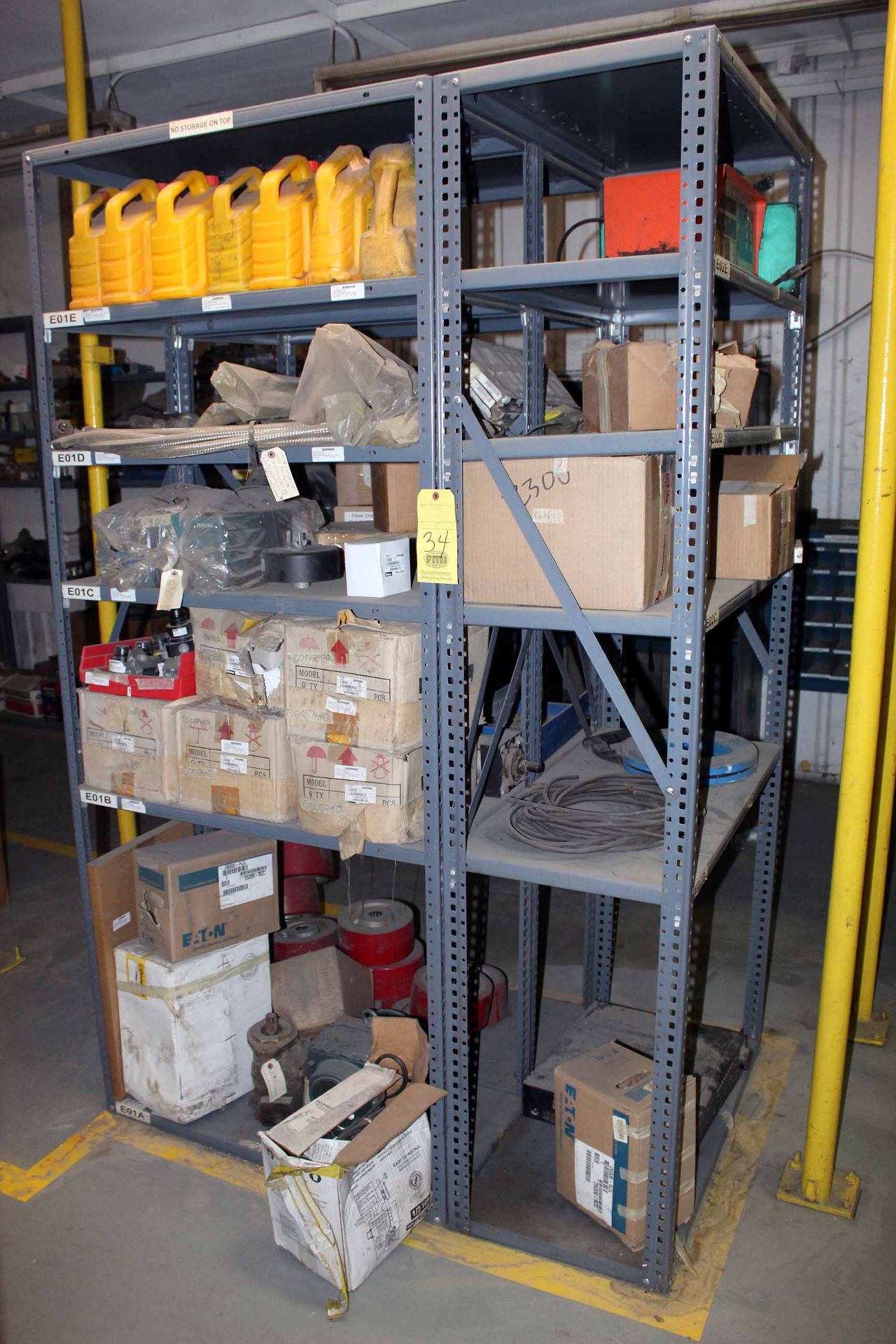 LOT OF SHOP EQUIPMENT, misc. (on three shelves) (Ft. Worth, TX)