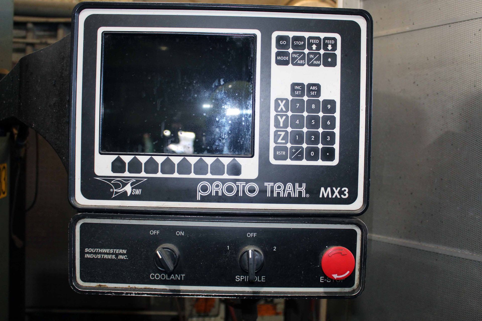 CNC VERTICAL TURRET MILL, TRAK DPM, 440 v., 10" x 50" table, ProtoTrak MX3 controller, assorted - Image 3 of 5