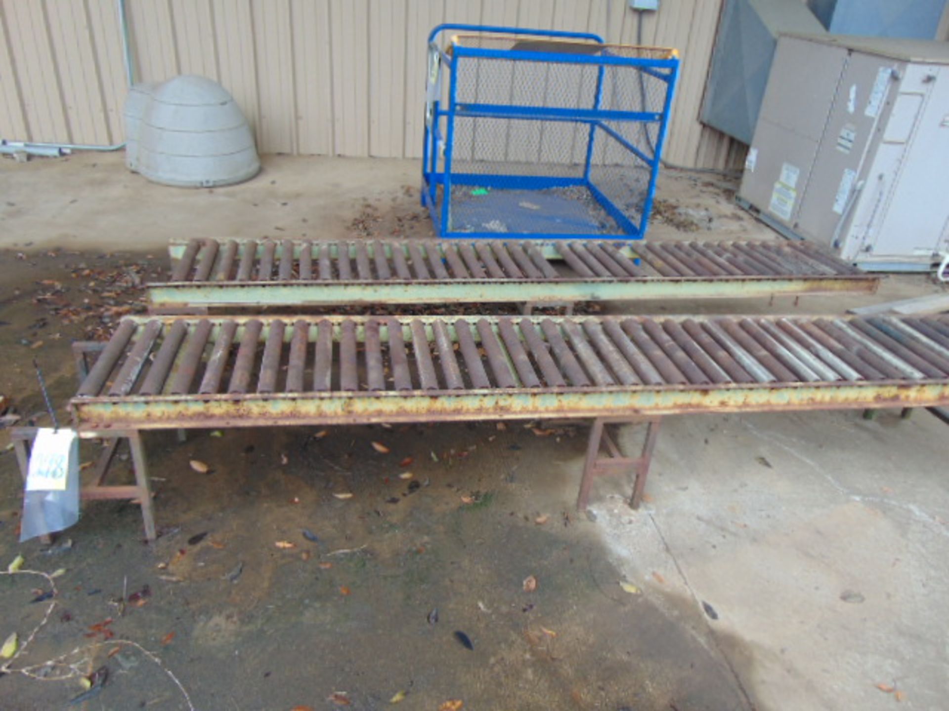 LOT OF ROLLER CONVEYOR (2), 120" x 18"