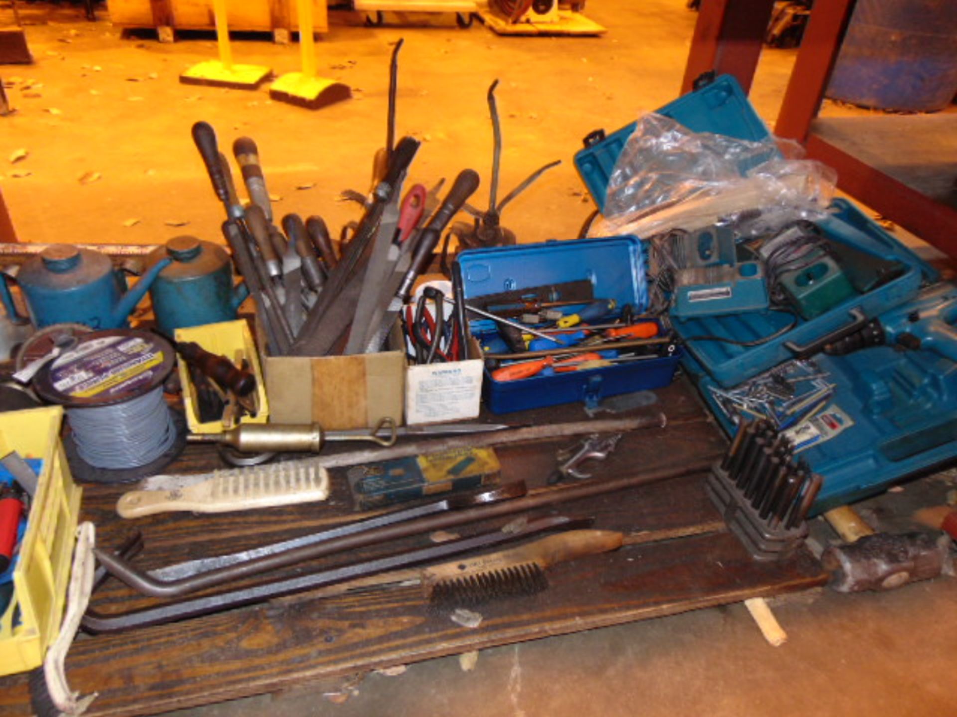 LOT CONSISTING OF: assorted hand tools & misc. (under one table) - Image 2 of 2