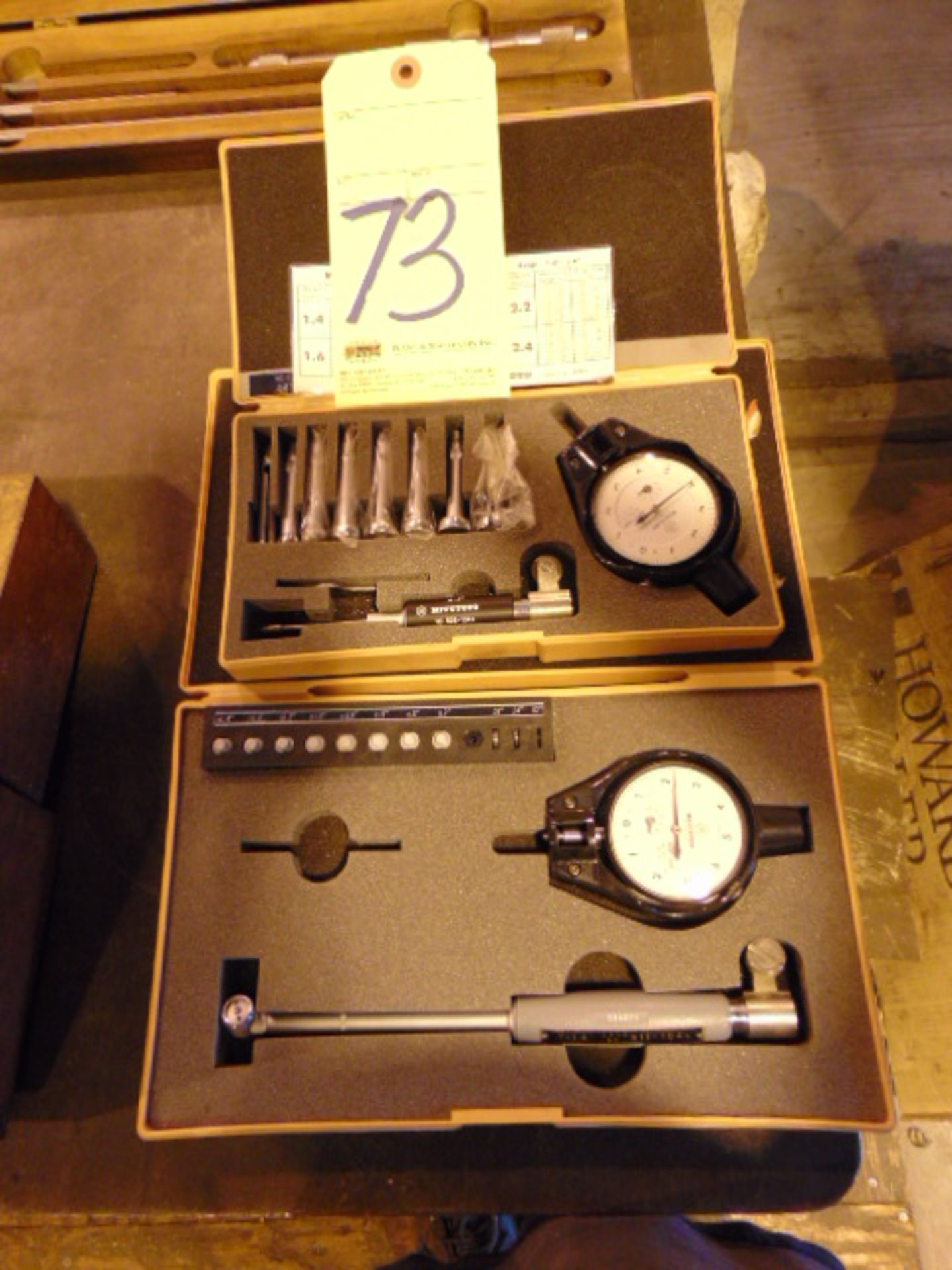 LOT OF DIAL BORE GAUGES (2), MITUTOYO, assorted