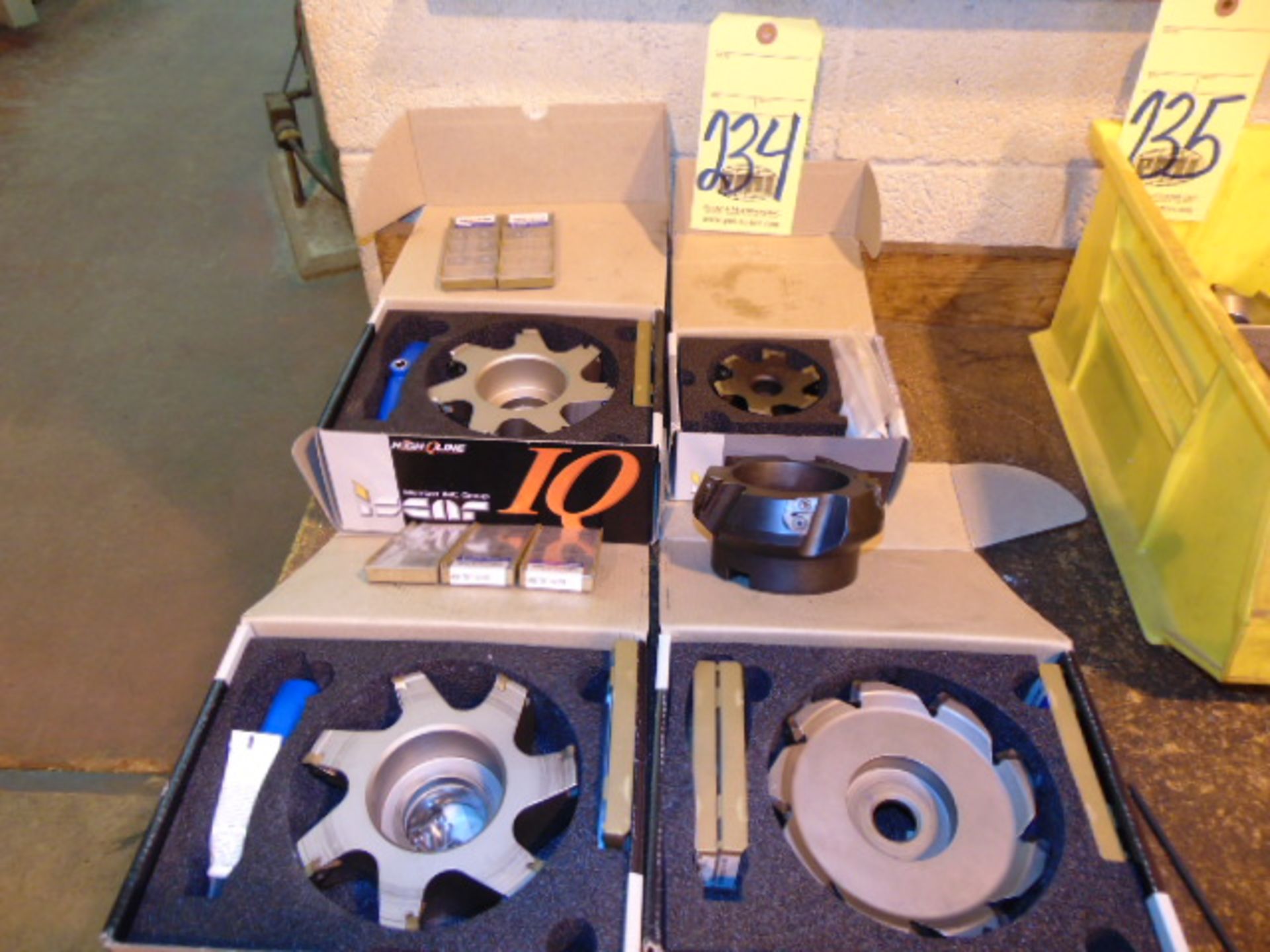 LOT OF INSERT MILLING CUTTERS (5), assorted