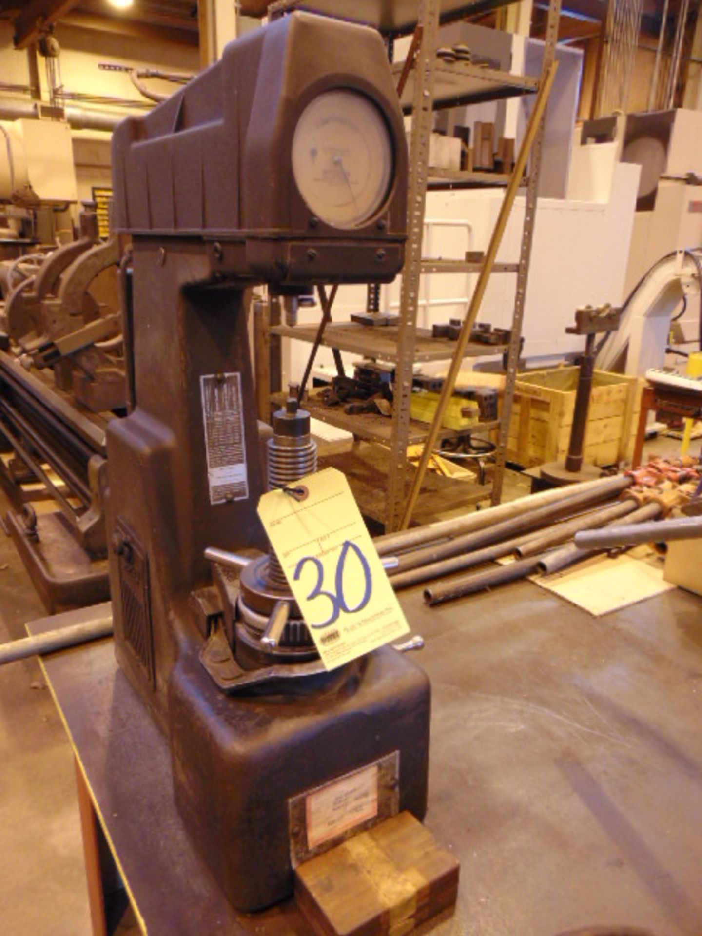 HARDNESS TESTER, WILSON MDL. 3JR, S/N 3JR-6082