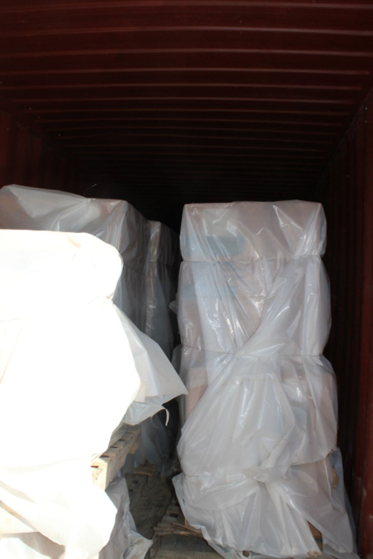 LOT CONTENTS OF CONTAINER 4: refractory insulation (4 boxes on approx. 11 pallets) & 300" x 24" x 1"