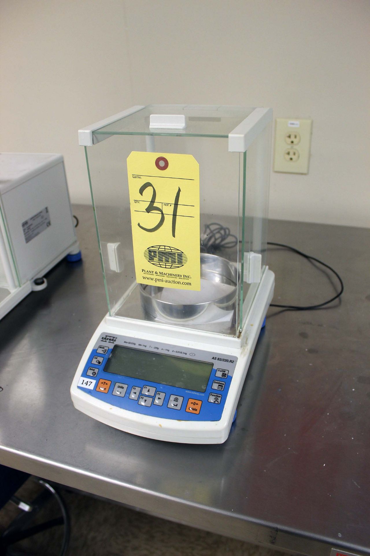 ANALYTICAL BALANCE, RADWAG MDL. XA82/220.R2, S/N 459855 (Pasadena)