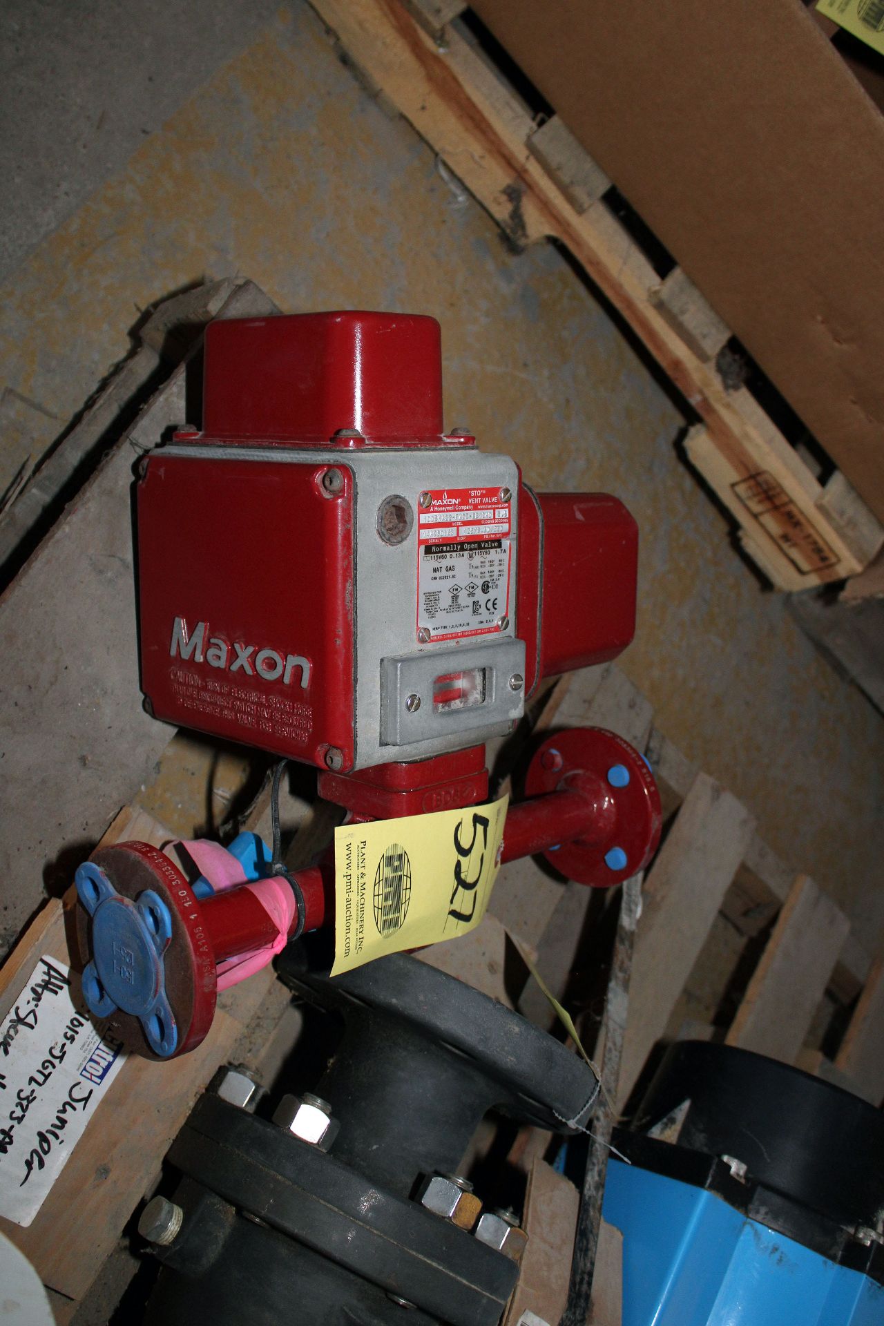 GAS HEADER VALVE, MAXON 1", 500# (normally closed for natural gas) (Westlake)