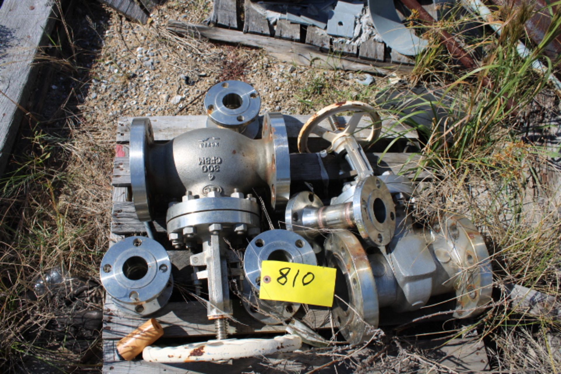 LOT CONSISTING OF: roto hammer wheels, gate valves, pressure safety valves & galvanized structural - Image 2 of 6