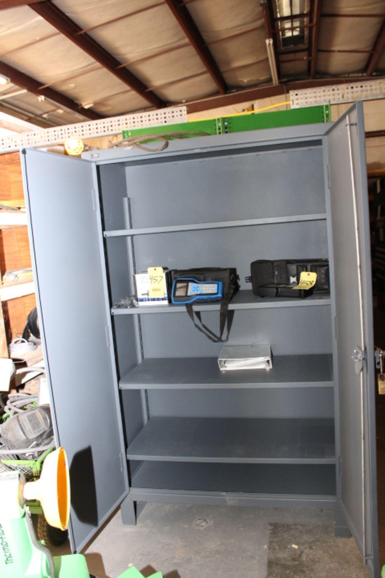 STORAGE CABINET, GLOBAL, H.D., 48"W. x 78" ht. x 24" dp, (4) shelves (delayed removal) (contents not - Image 3 of 3