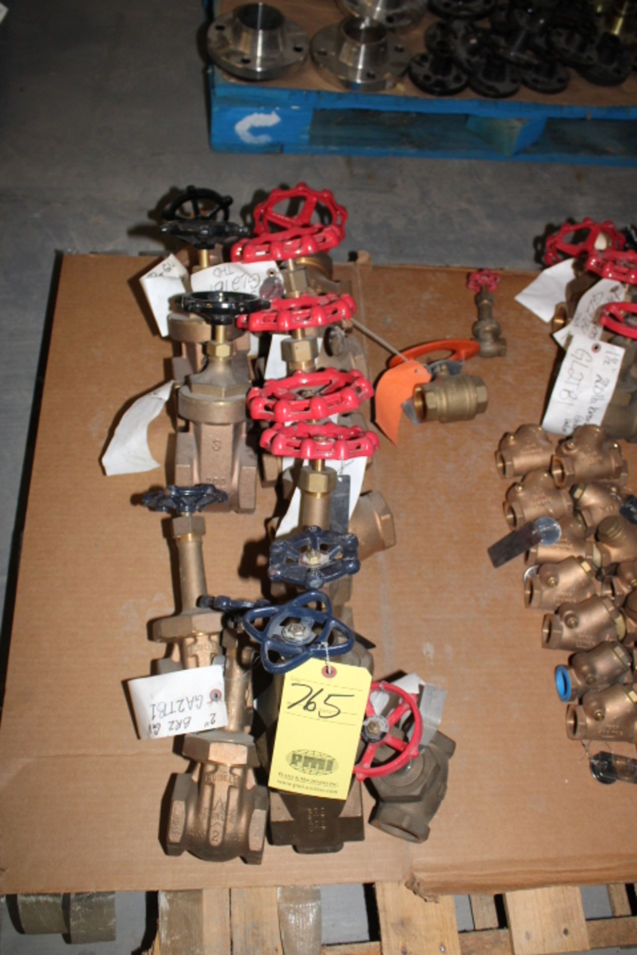 LOT OF VALVES: gate & check, bronze, 3" - 200#, 1" - 300", 3/4" - 300#, 1-1/2" - 200#, 1" - 300# (on - Image 2 of 3